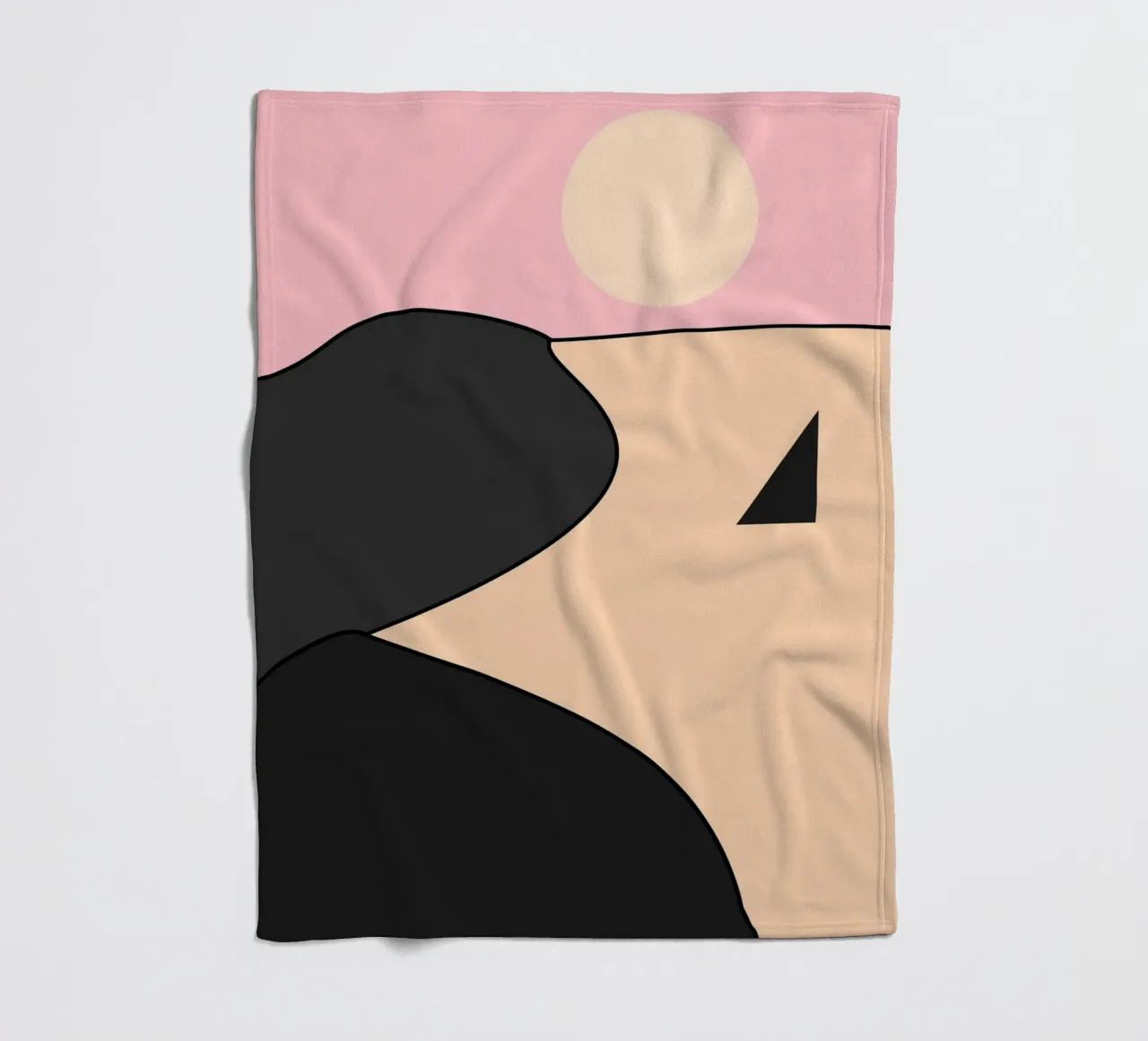 Happy Place Nero Rosa coperta in pile da SilverPegasus