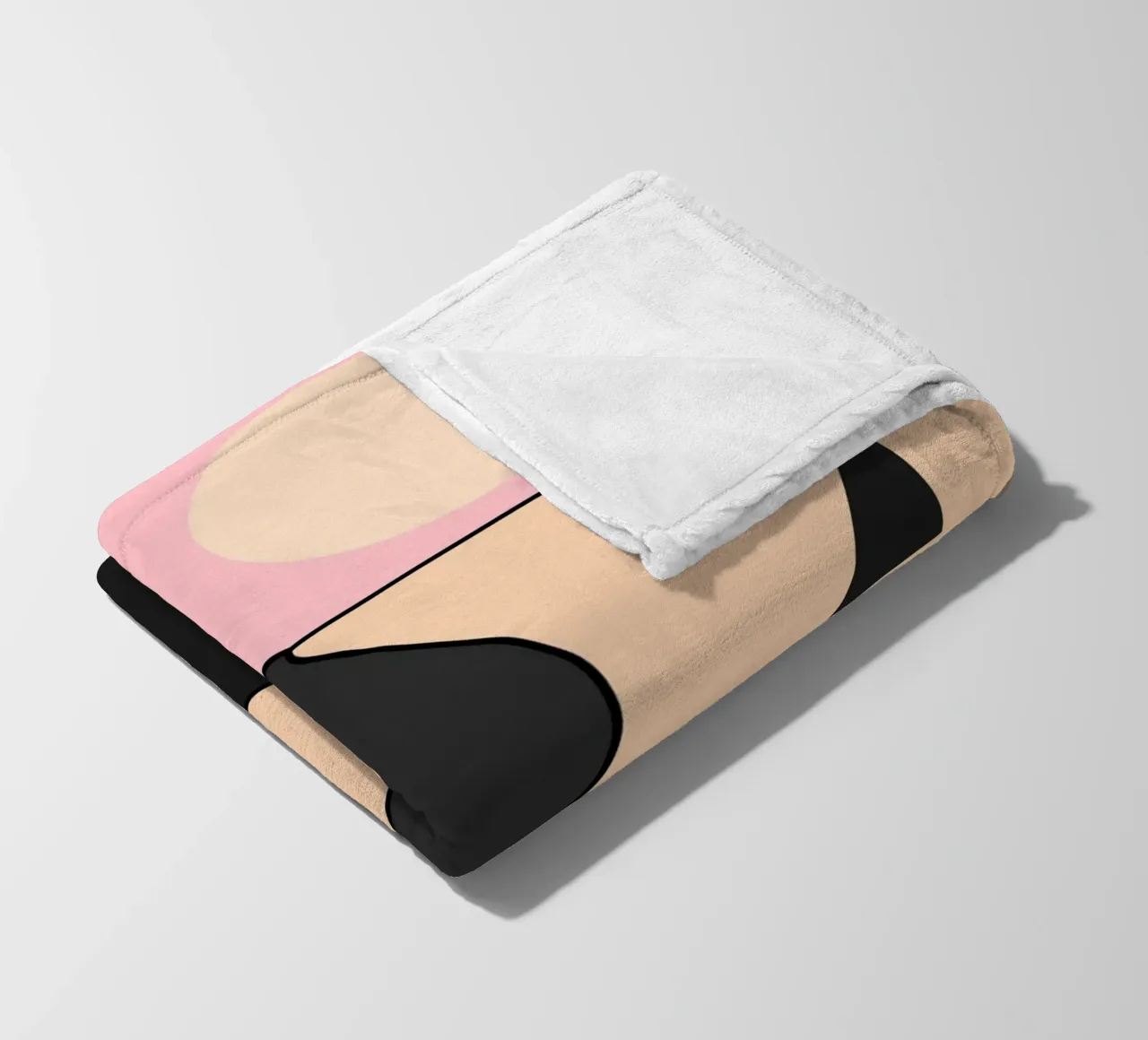 Happy Place Nero Rosa coperta in pile da SilverPegasus