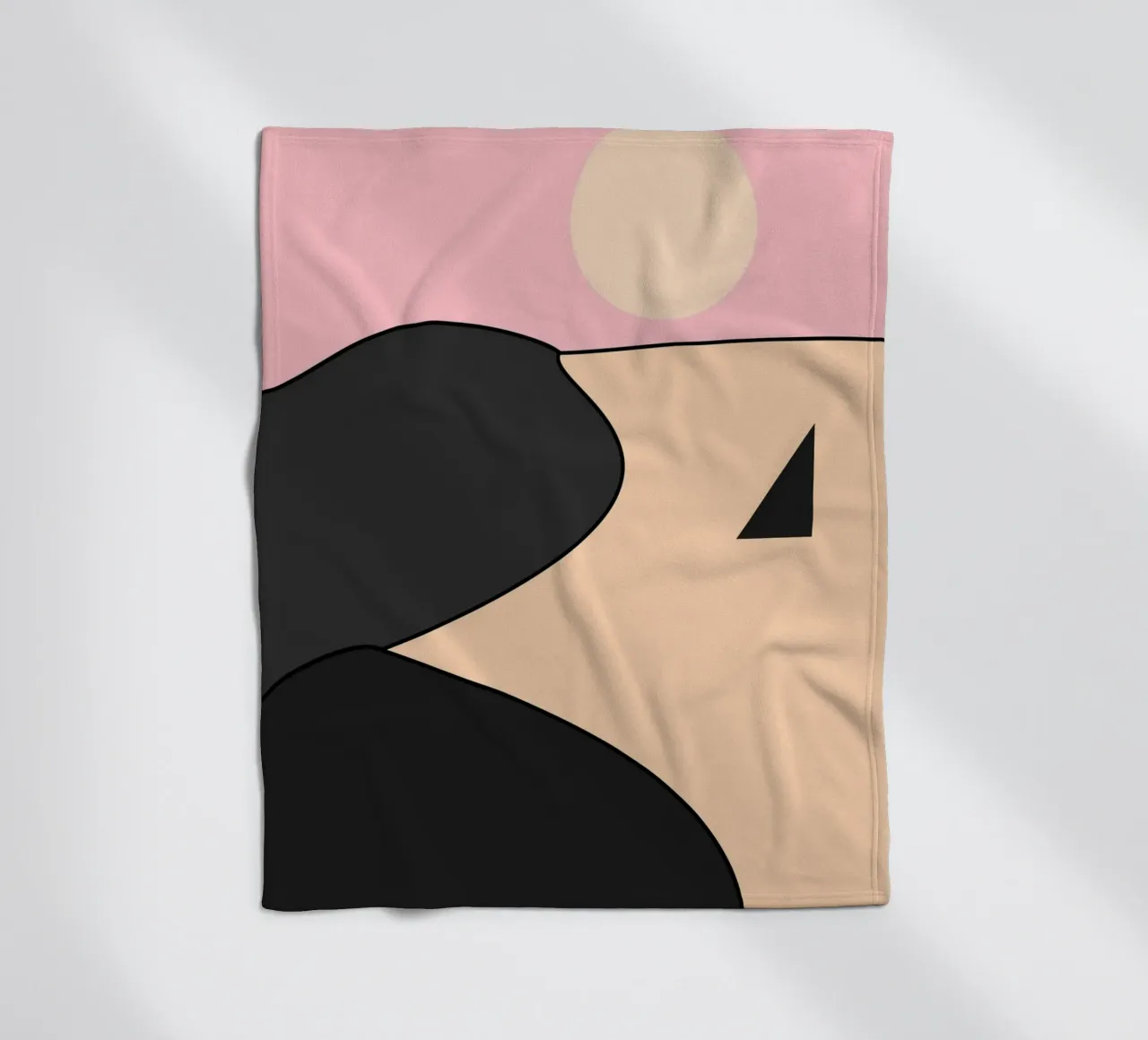 Happy Place Nero Rosa coperta in pile da SilverPegasus