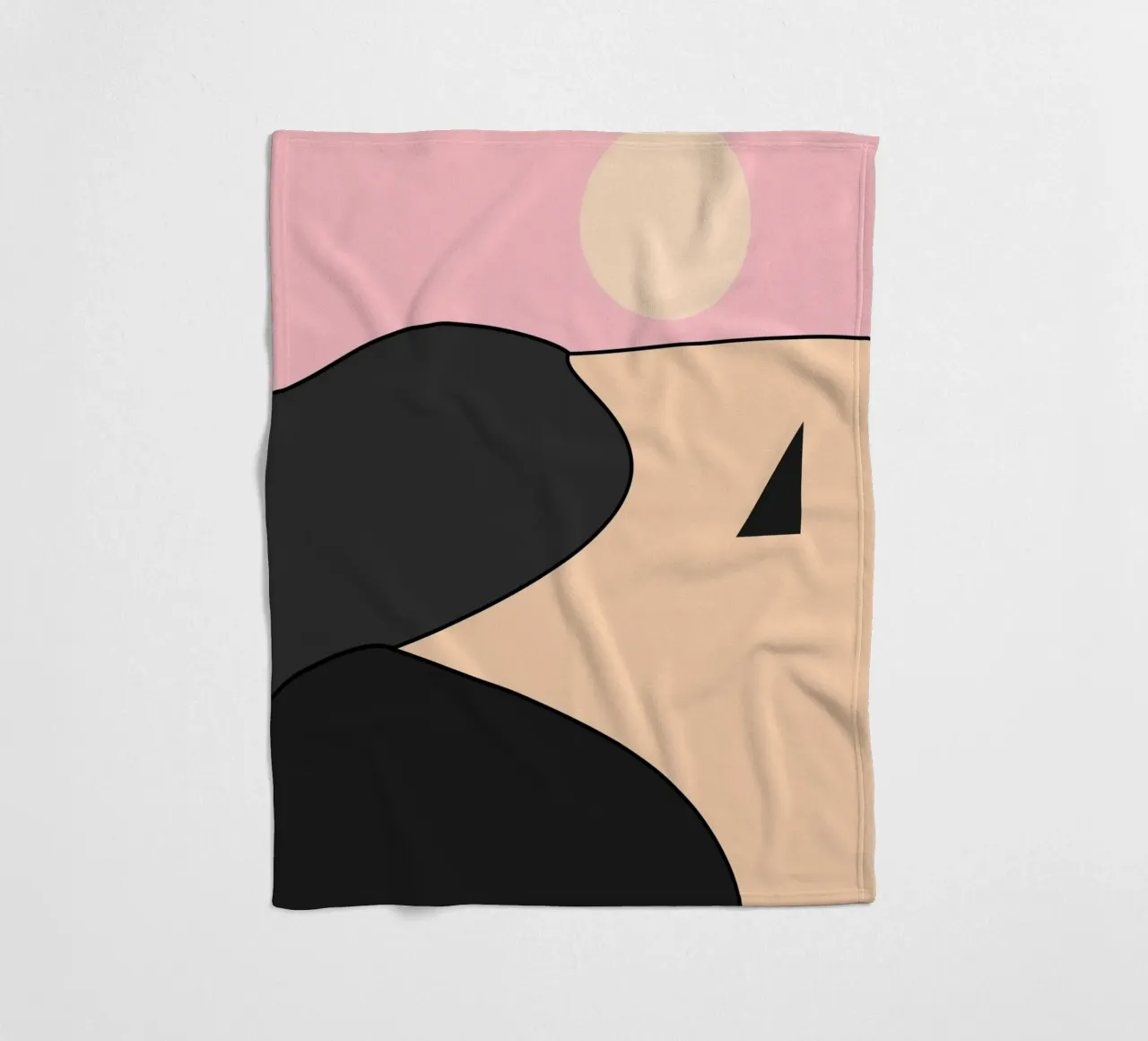Happy Place Nero Rosa coperta in pile da SilverPegasus