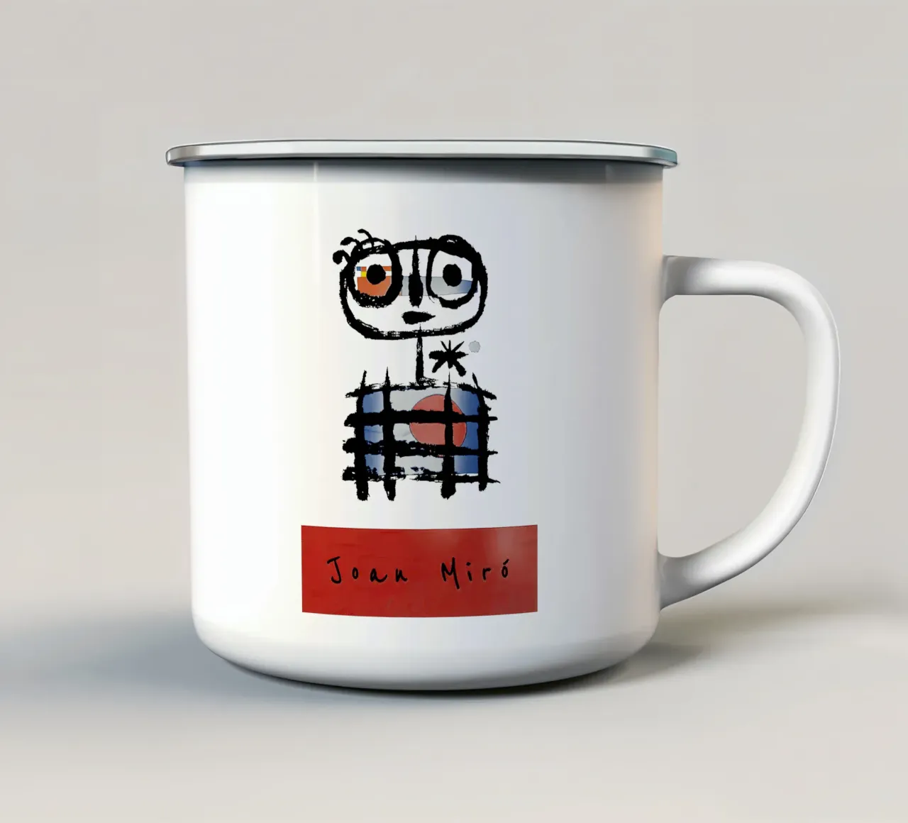 Joan Miro Mangiasole tazza in smalto da phillipp veisenberg