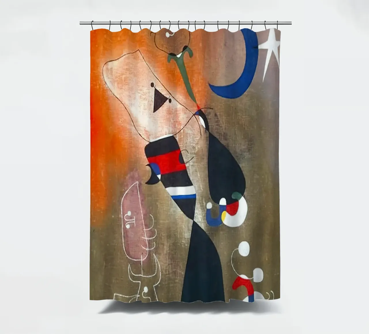 Modern Abstract Art shower curtain by phillipp veisenberg