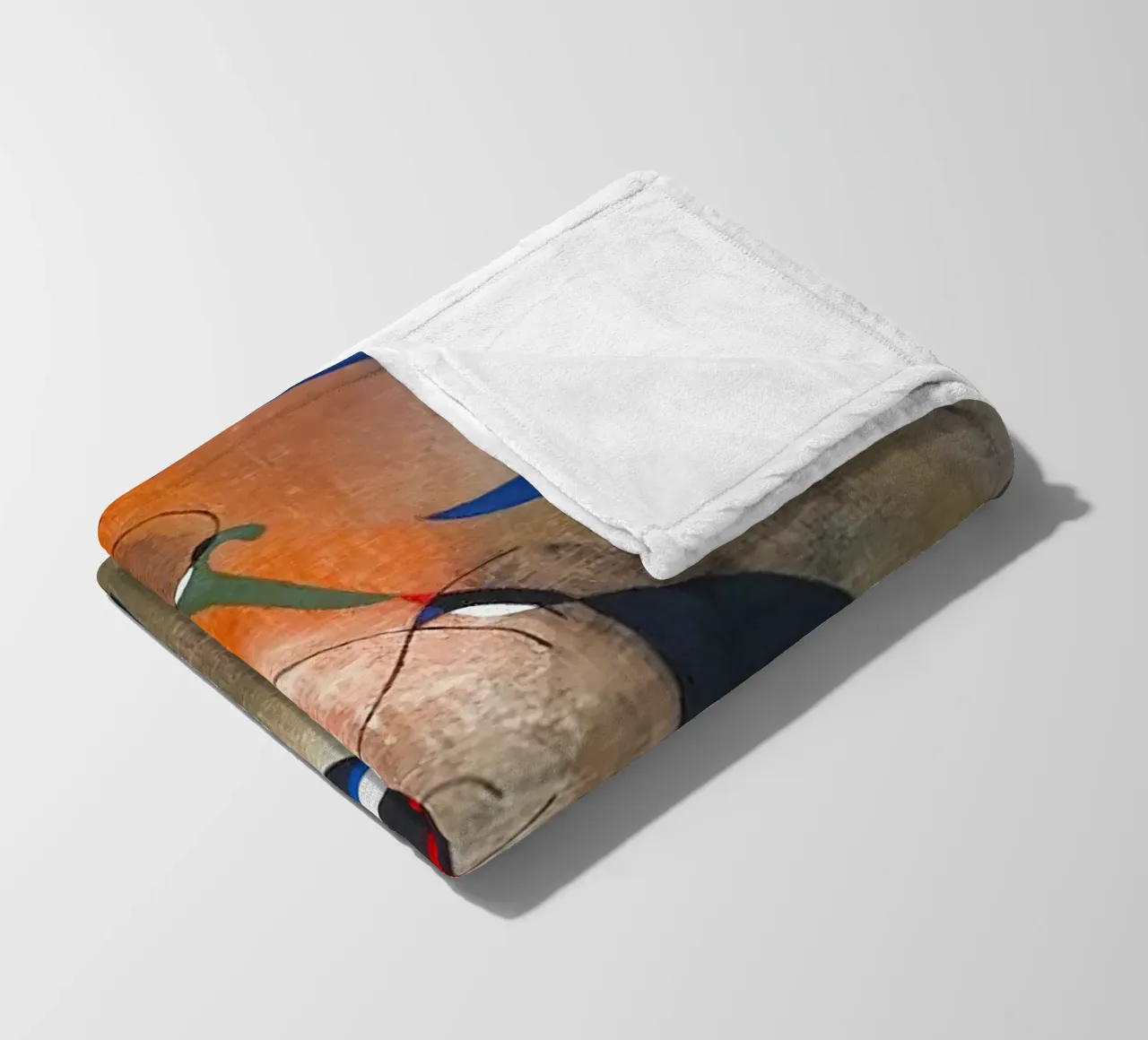 Modern Abstract Art fleece blanket by phillipp veisenberg