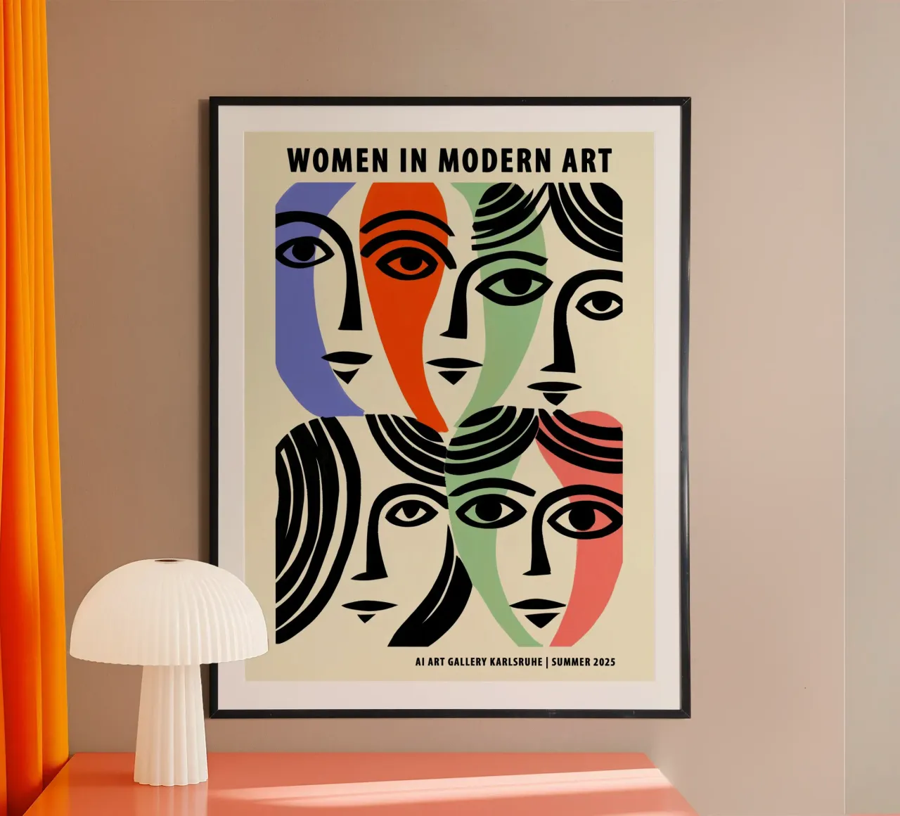 Donne nell'arte moderna - Manifesto della mostra poster da Autofocus