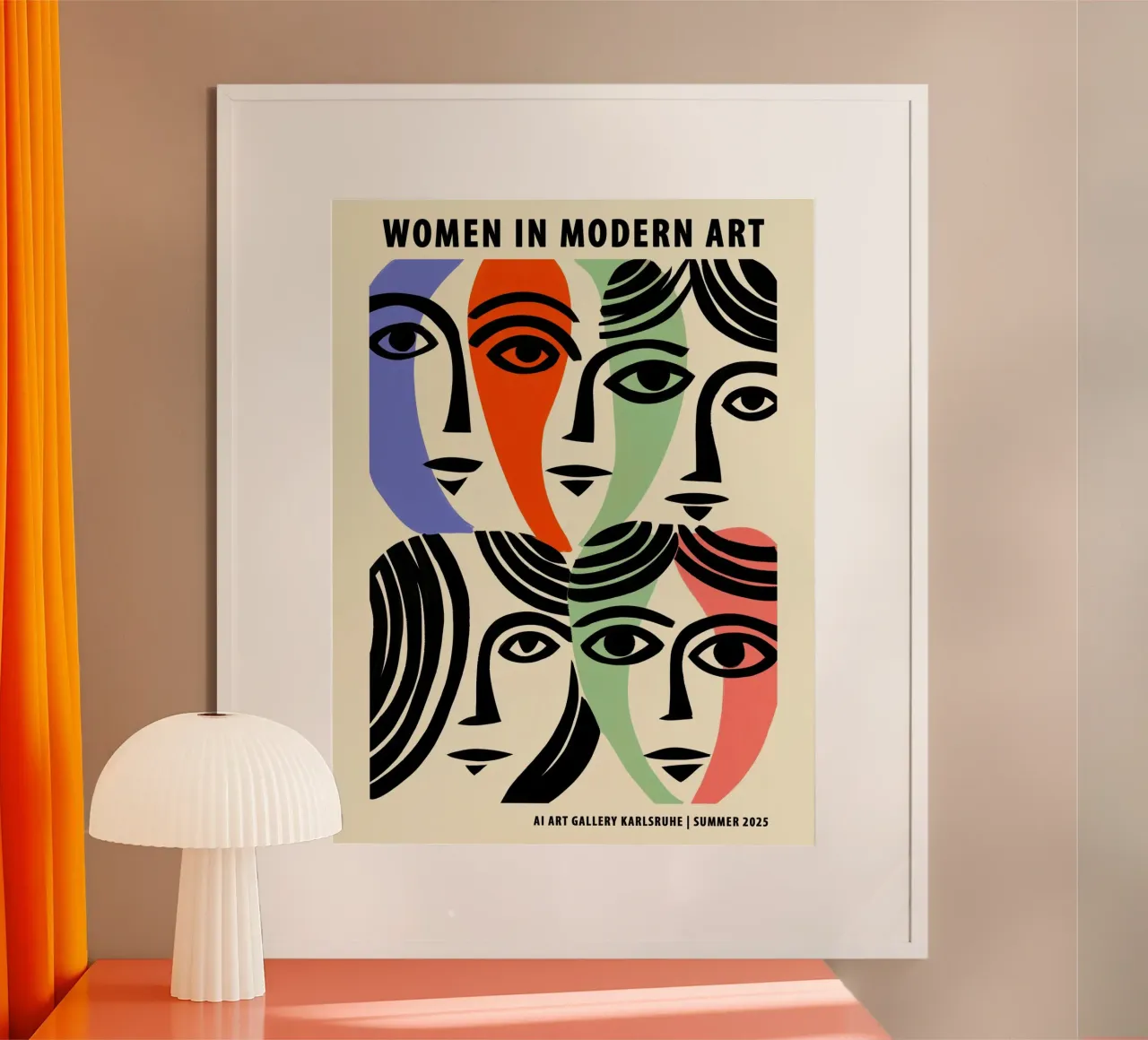 Donne nell'arte moderna - Manifesto della mostra poster da Autofocus