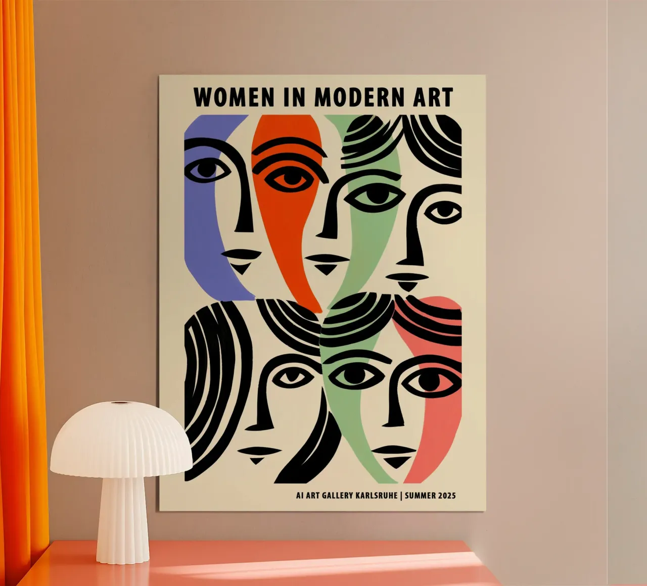 Donne nell'arte moderna - Manifesto della mostra poster da Autofocus
