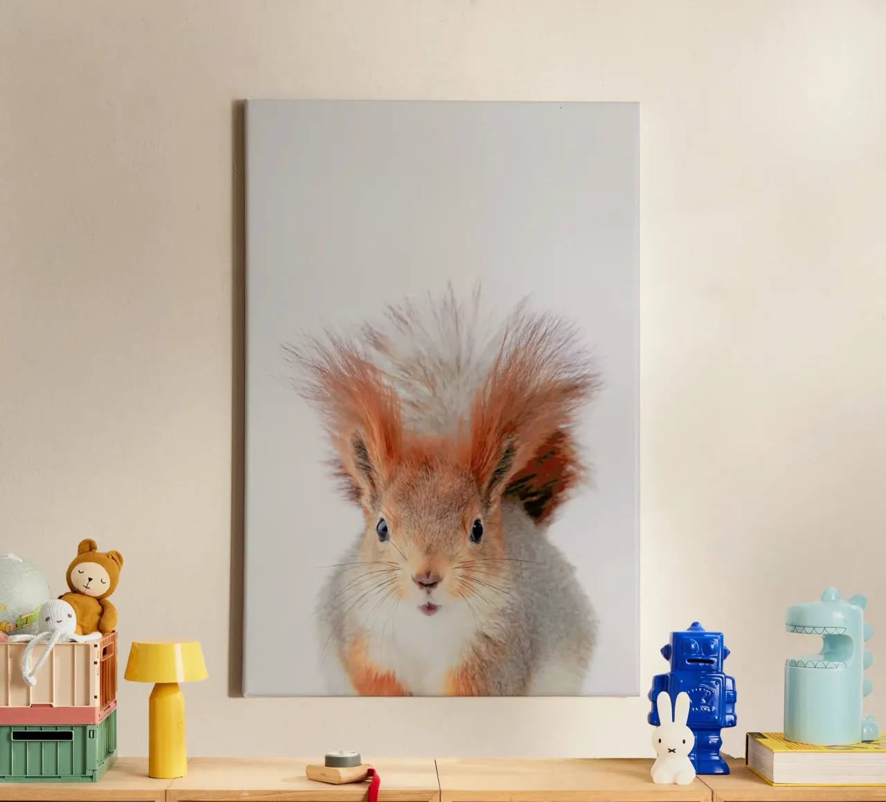 Red Squirrel tela con Cornice a cassetta da Paws & Claws