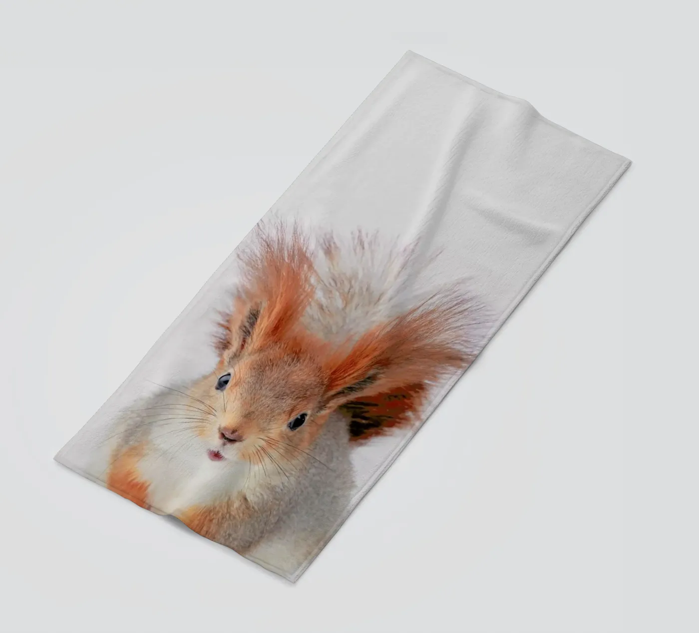 Red Squirrel beach towel by Paws & Claws