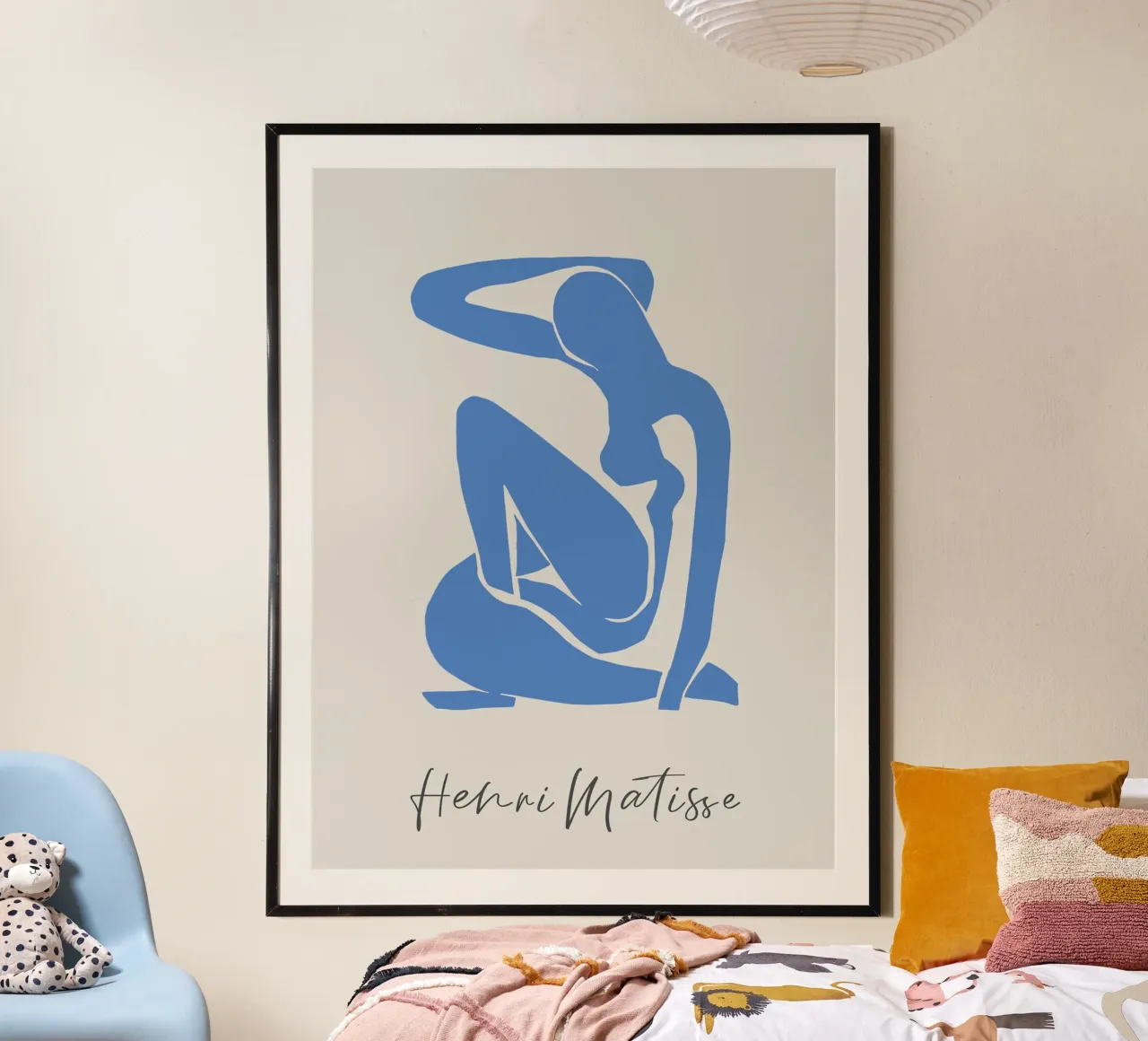 Henri Matisse Blu Nudo poster con telaio in alluminio da Kunzeworld