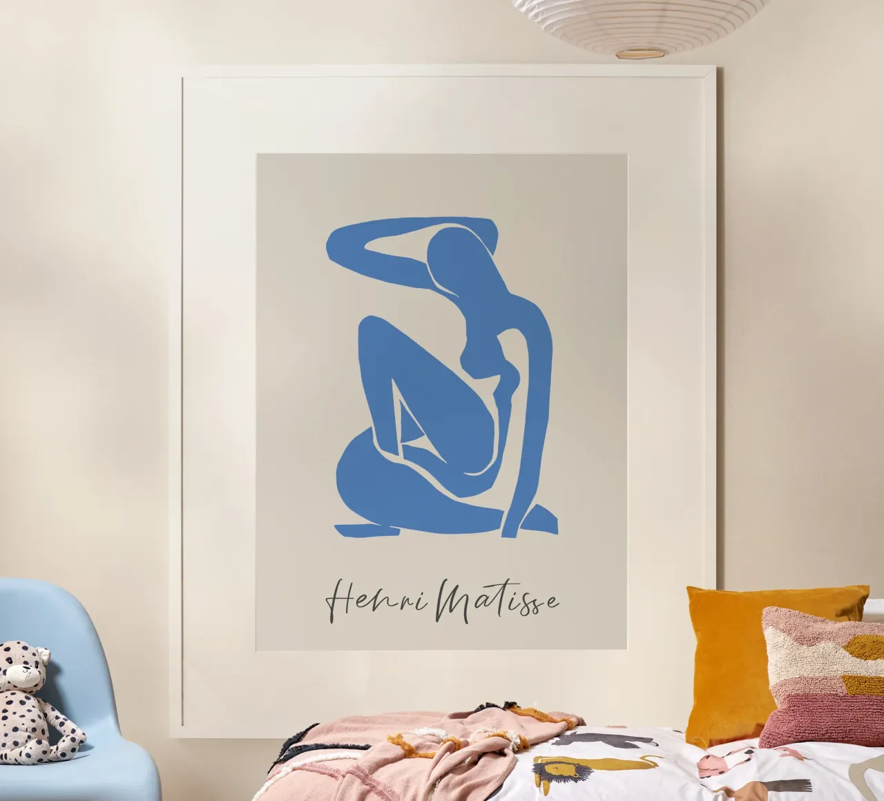 Henri Matisse Blu Nudo poster con telaio in alluminio da Kunzeworld