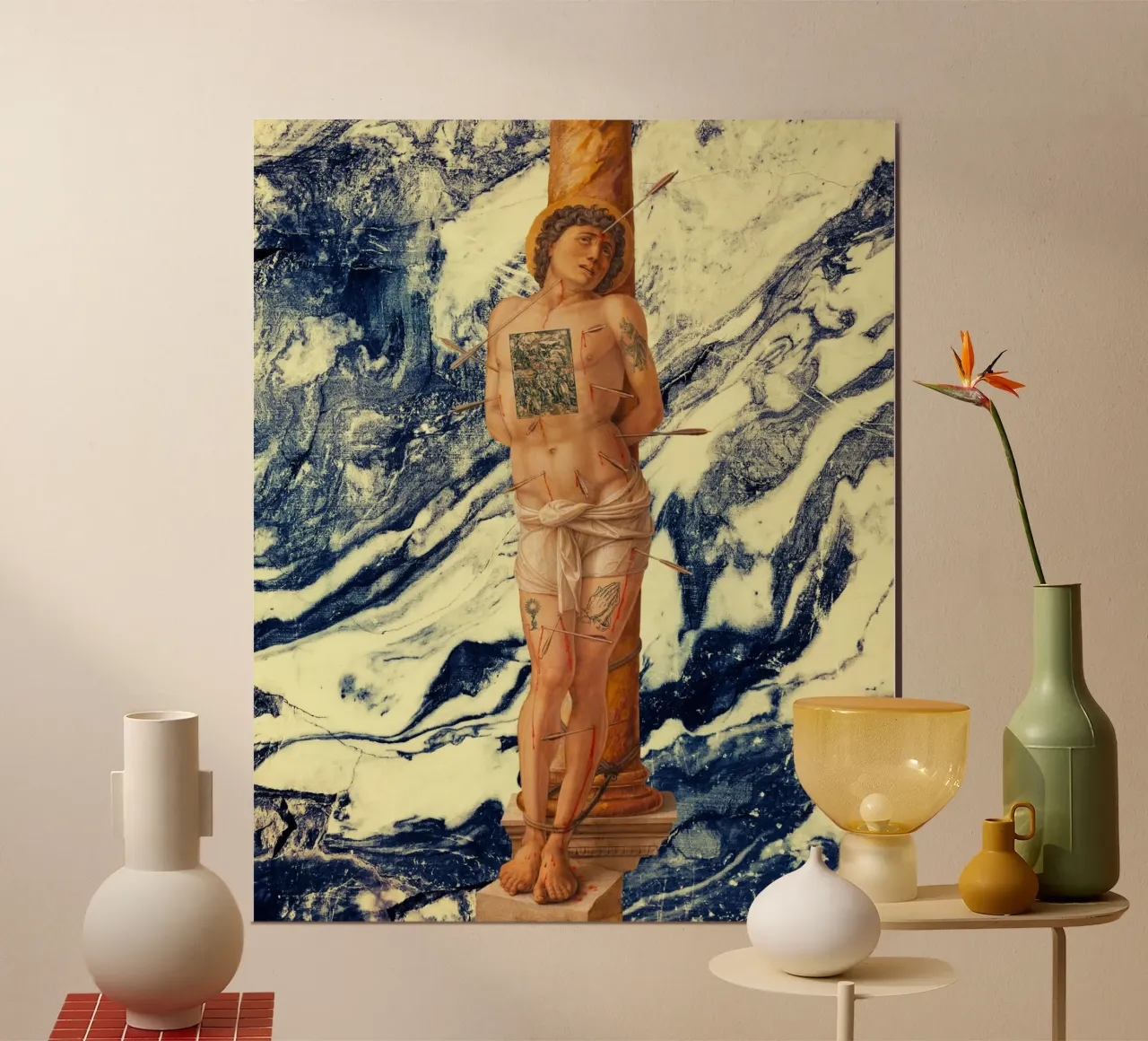 Saint Sebastian tattoo poster by PicturaCollage