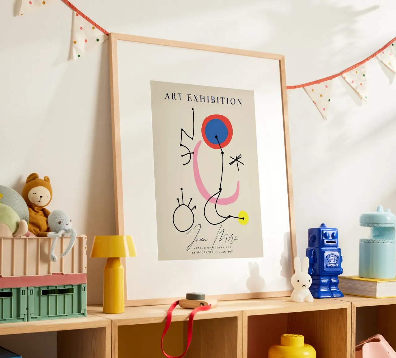 Mostra d'arte Joan Mirò poster da phillipp veisenberg