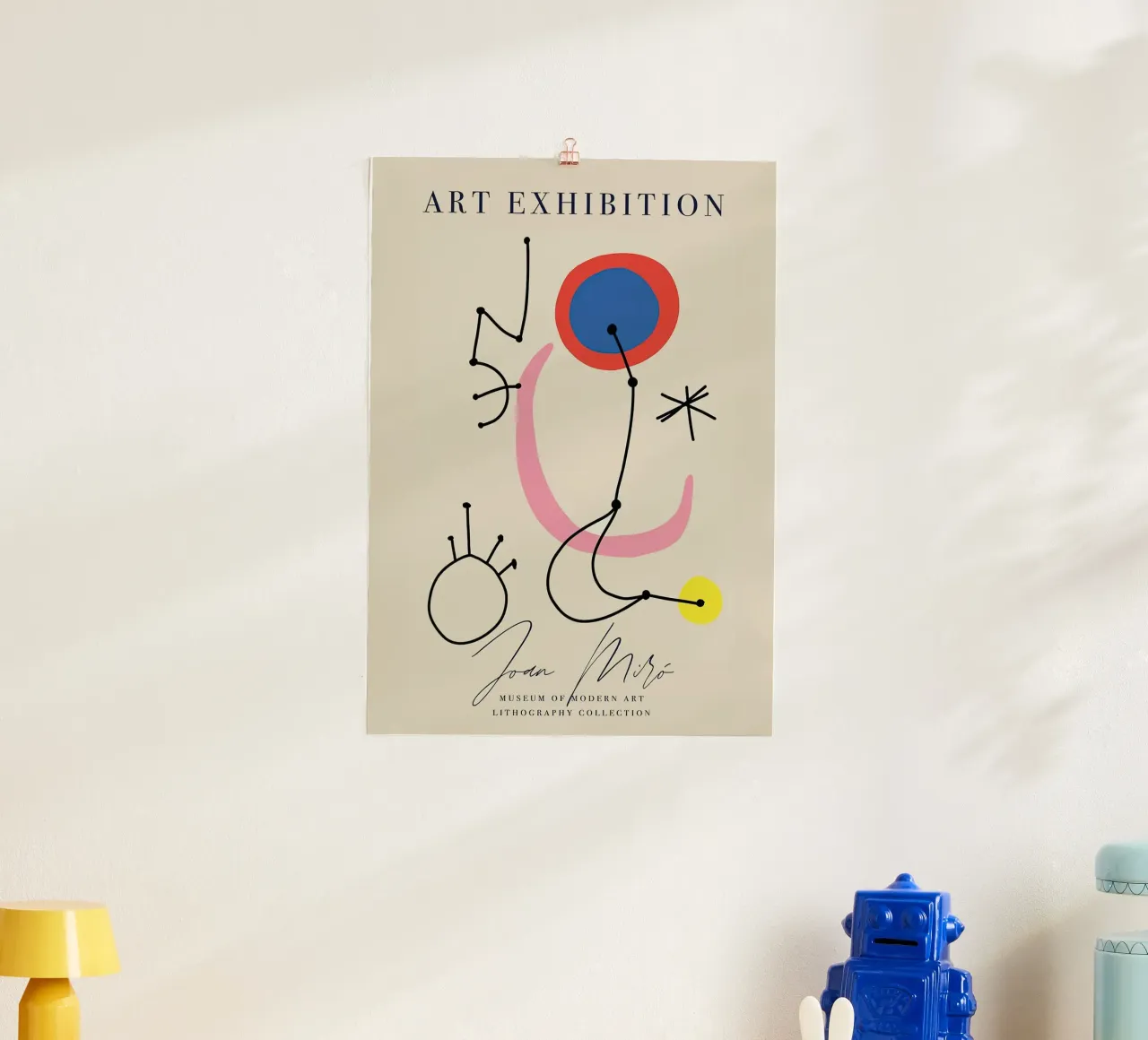 Mostra d'arte Joan Mirò poster da phillipp veisenberg