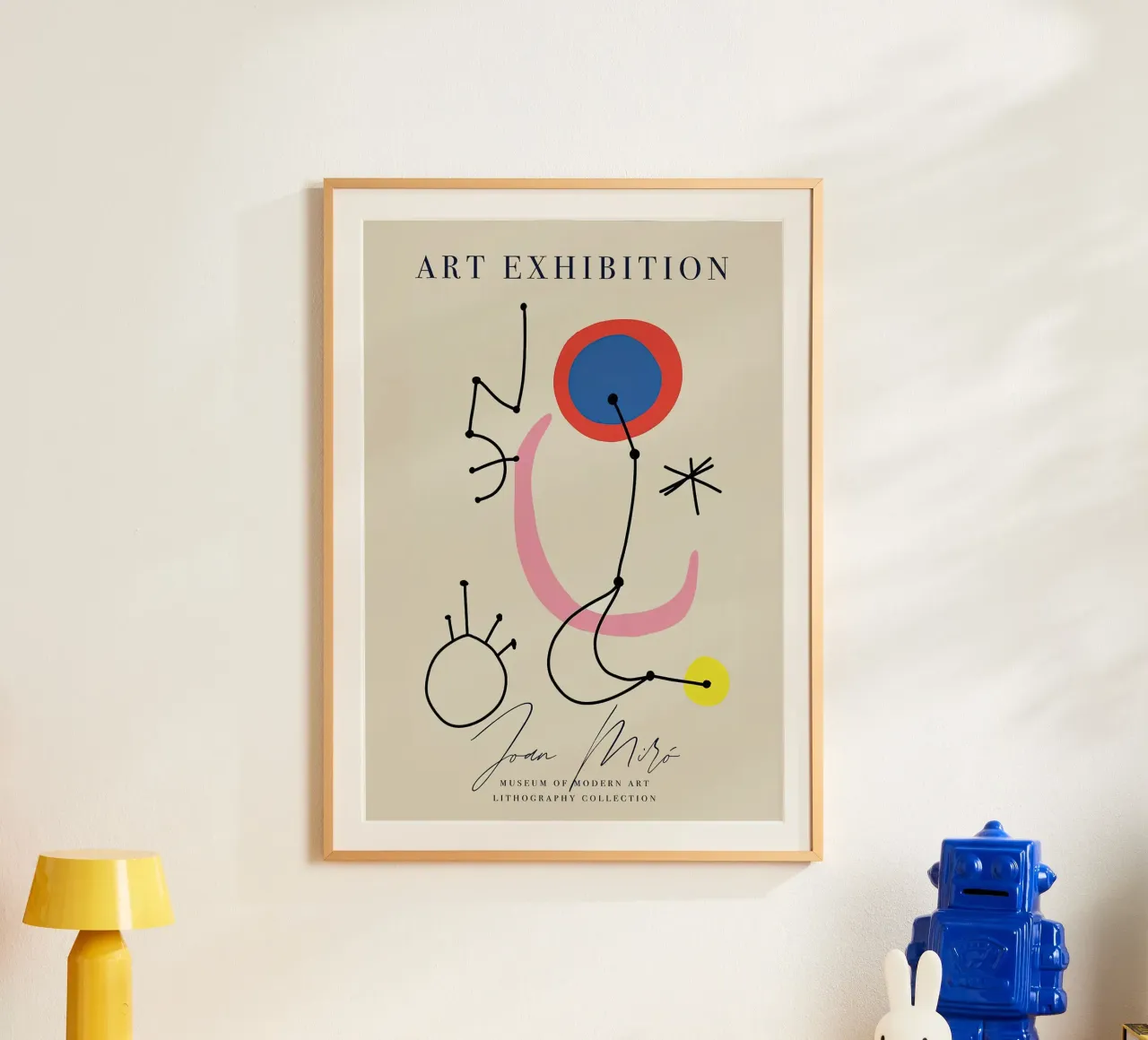 Mostra d'arte Joan Mirò poster da phillipp veisenberg