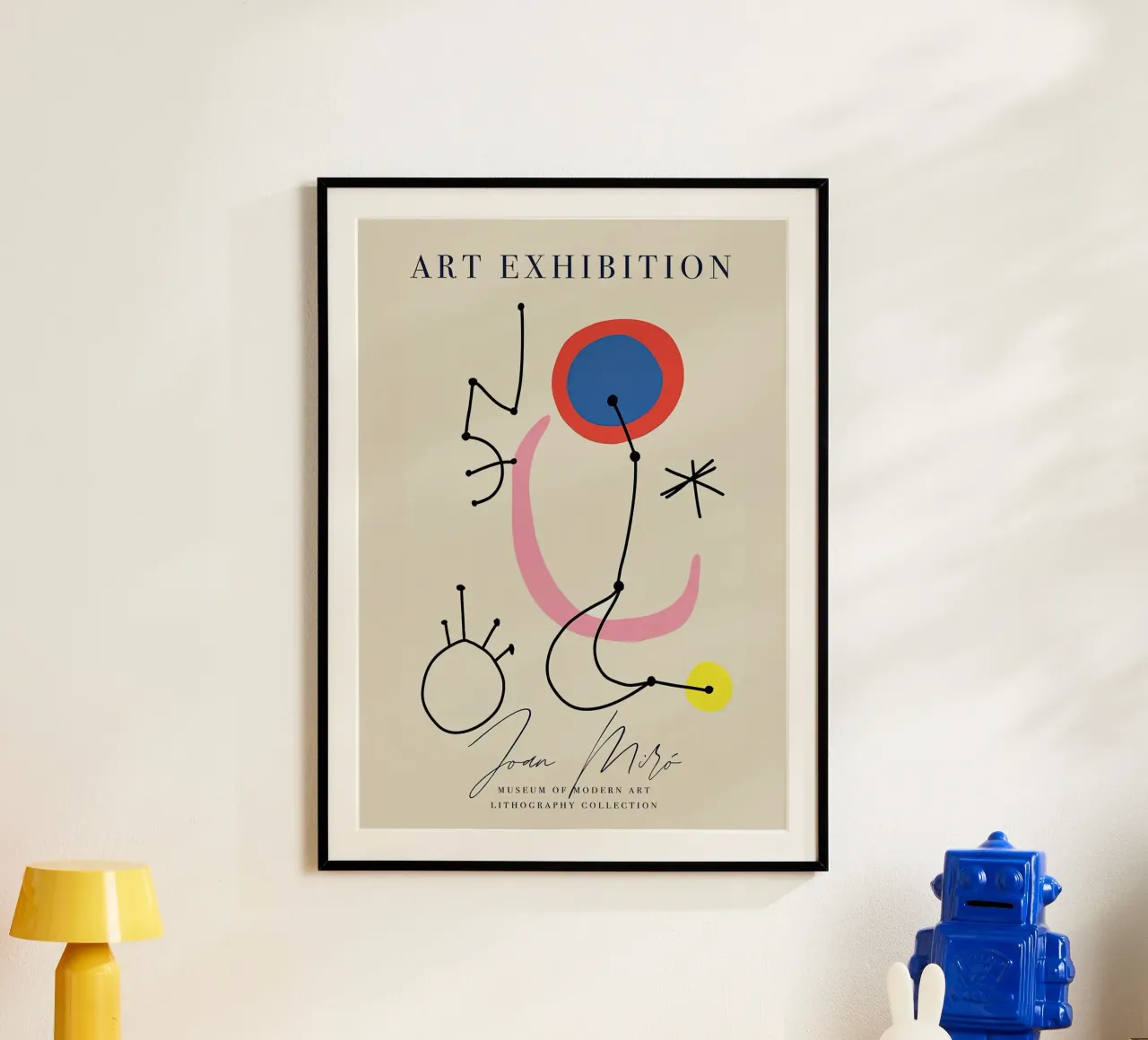 Mostra d'arte Joan Mirò poster da phillipp veisenberg