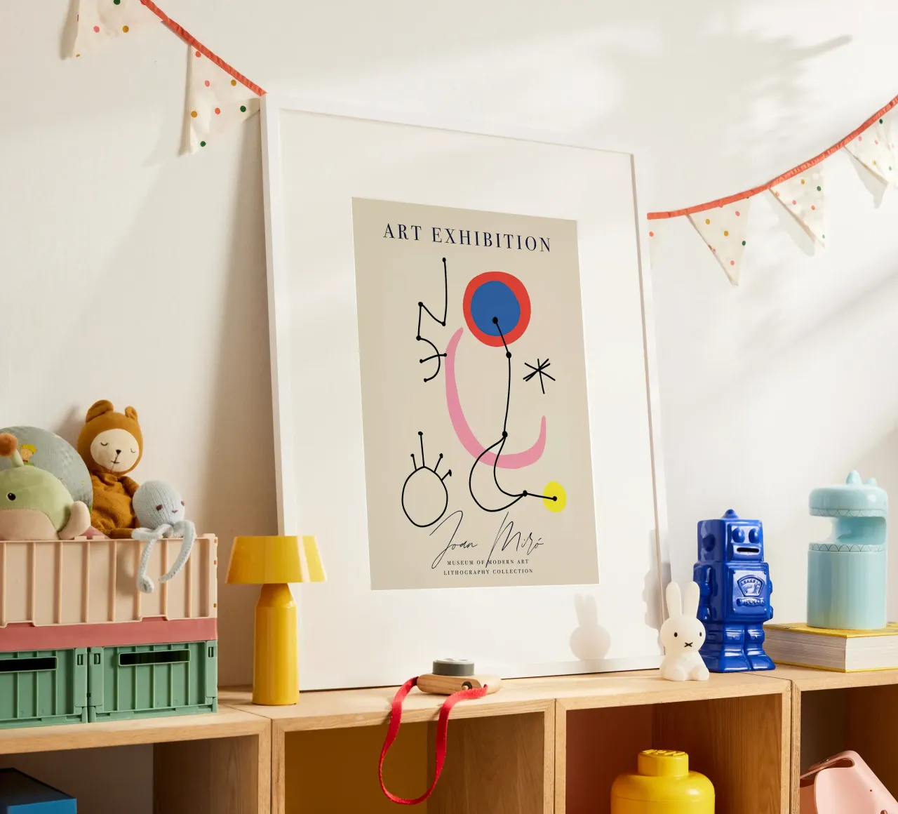 Mostra d'arte Joan Mirò poster da phillipp veisenberg