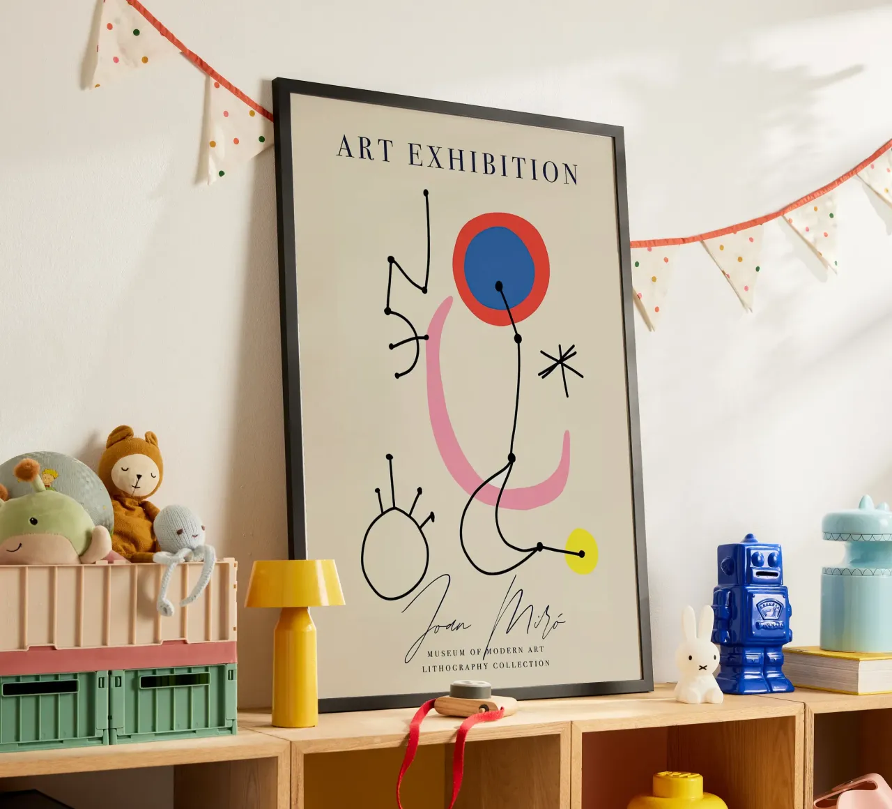 Mostra d'arte Joan Mirò poster da phillipp veisenberg