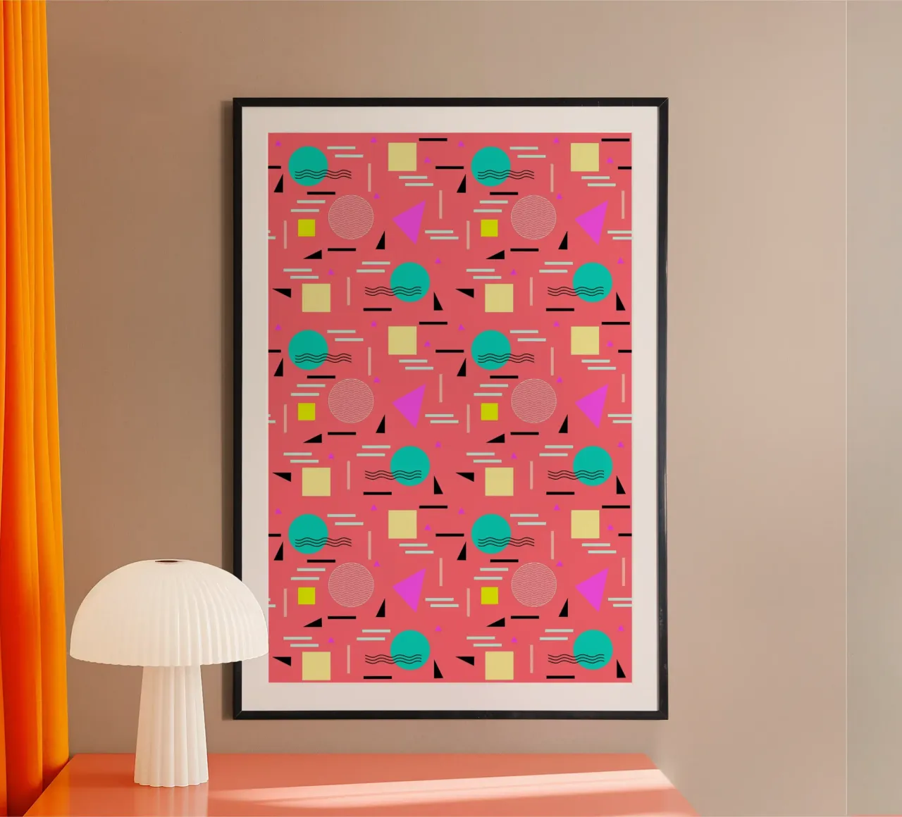 Memphis Forever Coral hahnemühle by SilverPegasus