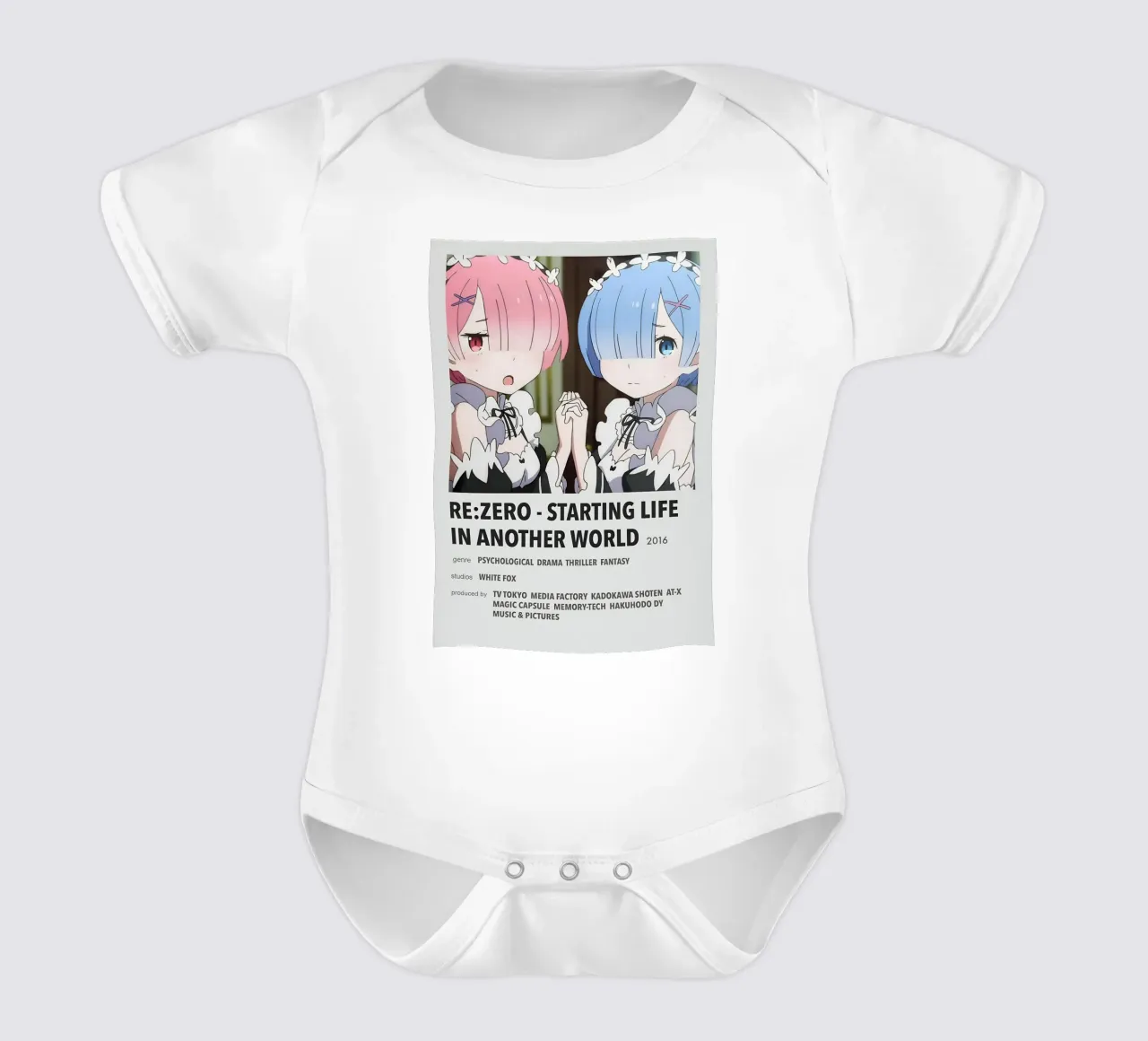 RE ZERO - STARTING LIFE IN ANOTHER WORLD  2016 body neonato maniche corte da Totoya