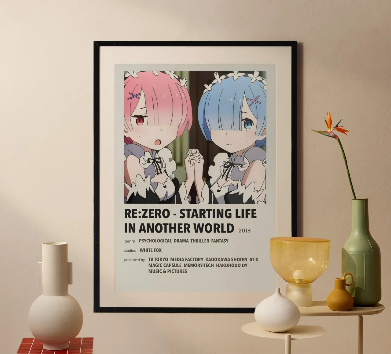 RE ZERO - STARTING LIFE IN ANOTHER WORLD  2016 carta hahnemühle da Totoya