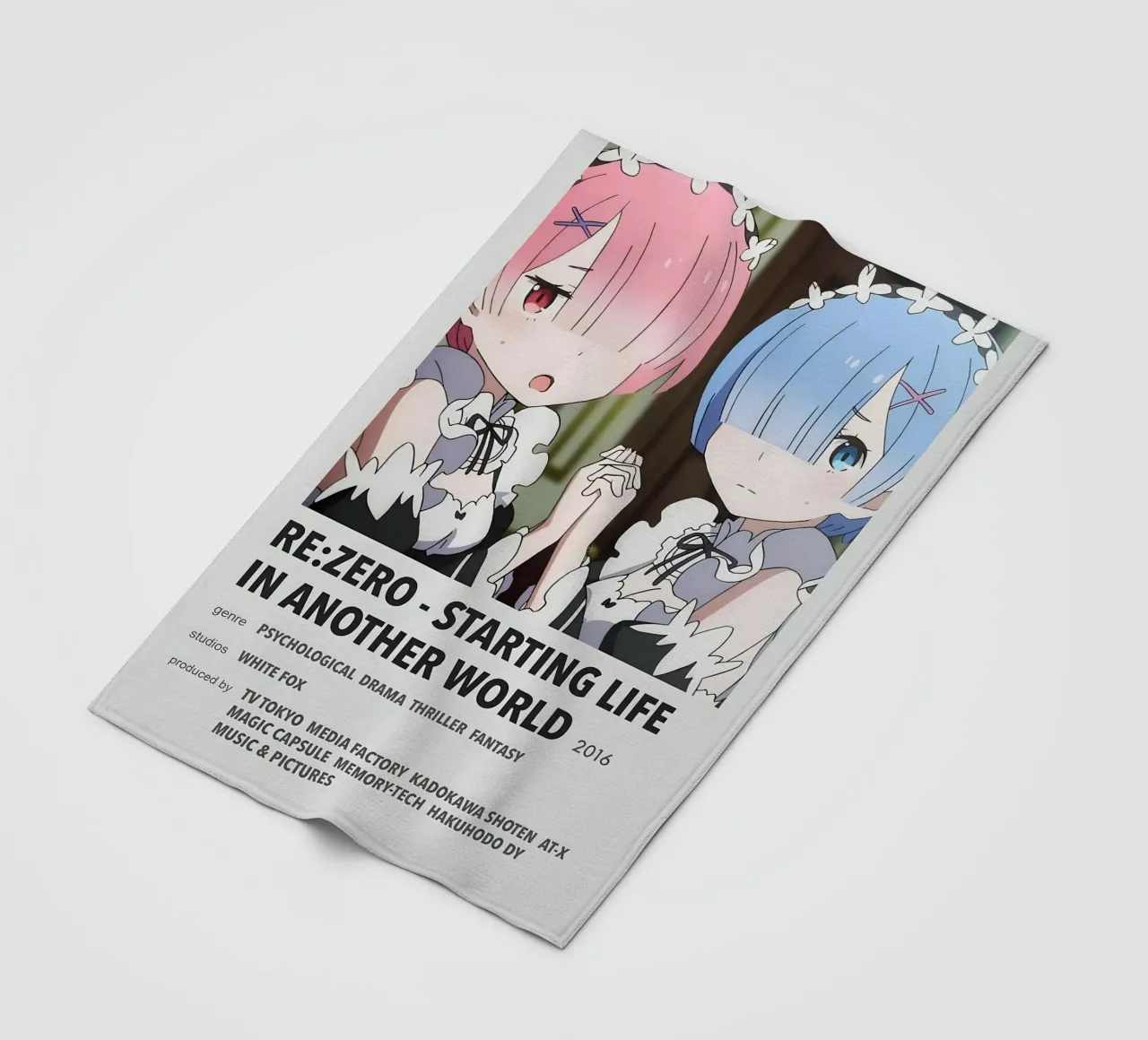 RE ZERO - STARTING LIFE IN ANOTHER WORLD  2016 coperta in pile da Totoya