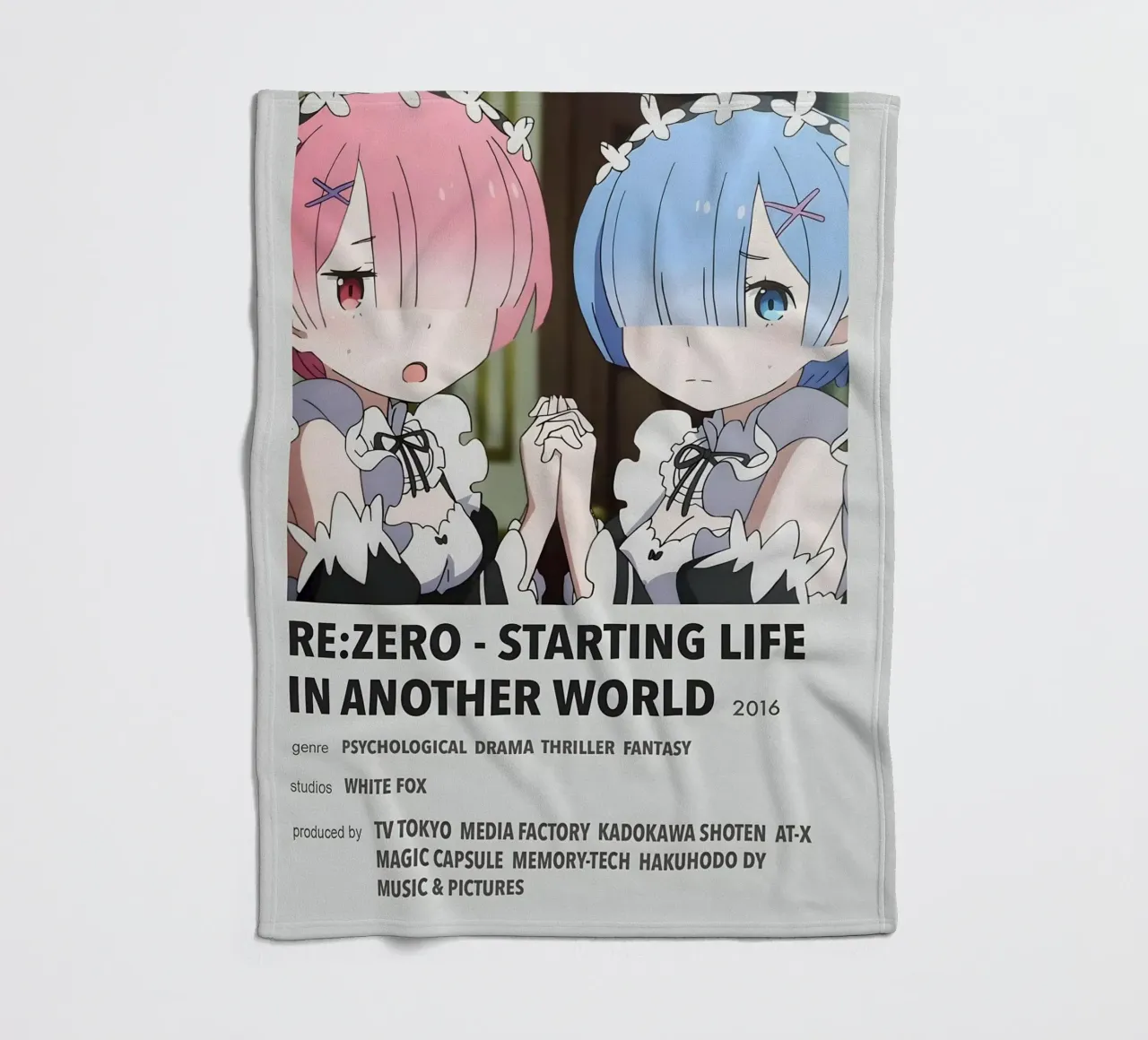 RE ZERO - STARTING LIFE IN ANOTHER WORLD  2016 coperta in pile da Totoya