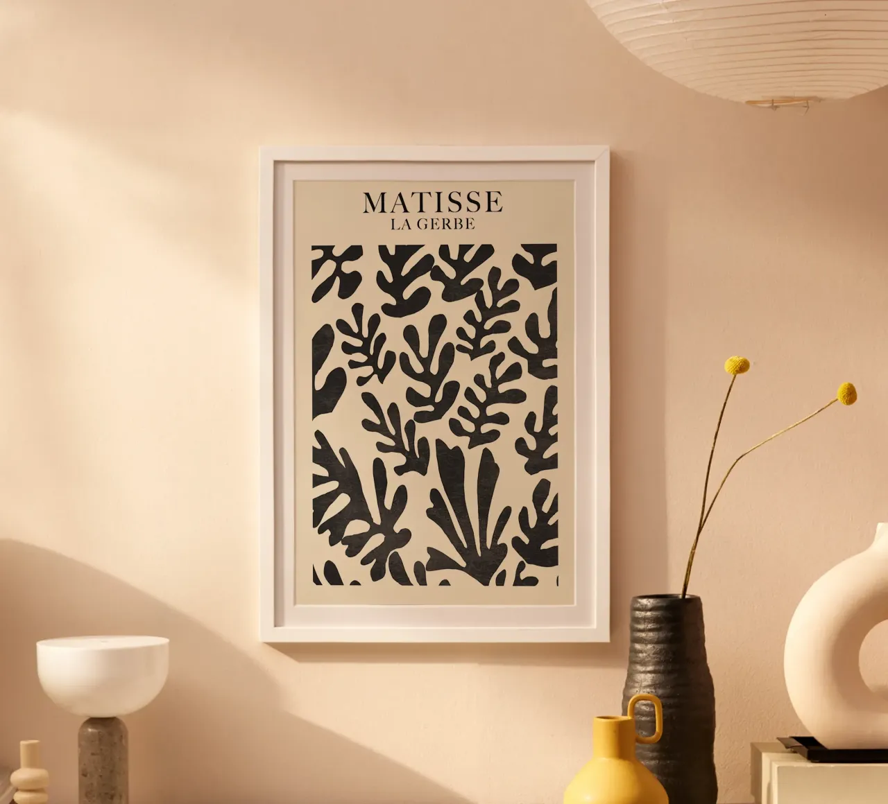 Matisse La Gerbe poster con telaio in alluminio da Kunzeworld