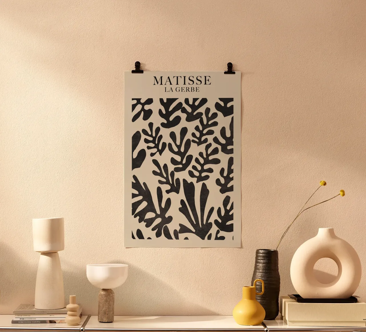 Matisse La Gerbe poster con telaio in alluminio da Kunzeworld