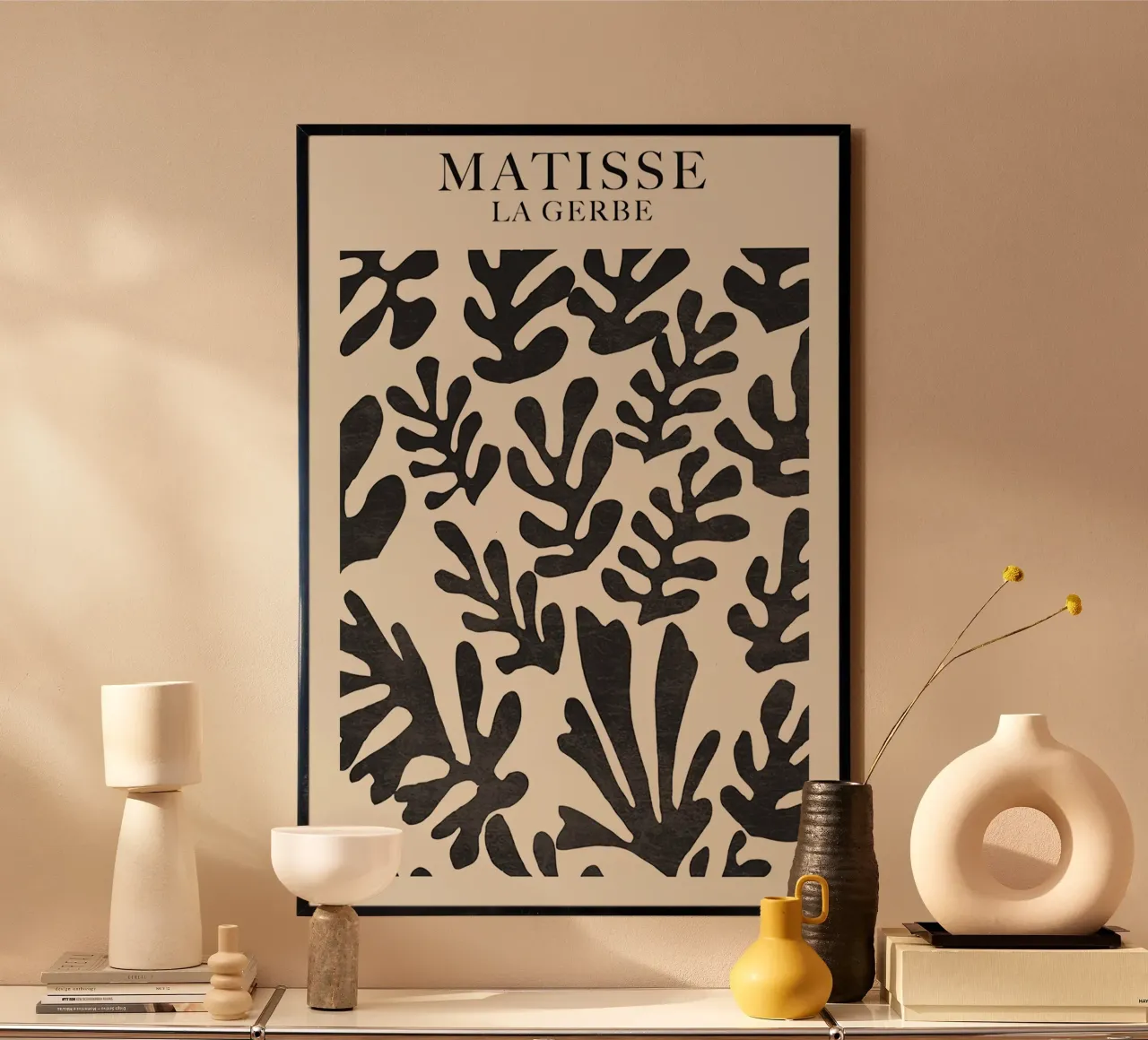 Matisse La Gerbe poster con telaio in alluminio da Kunzeworld