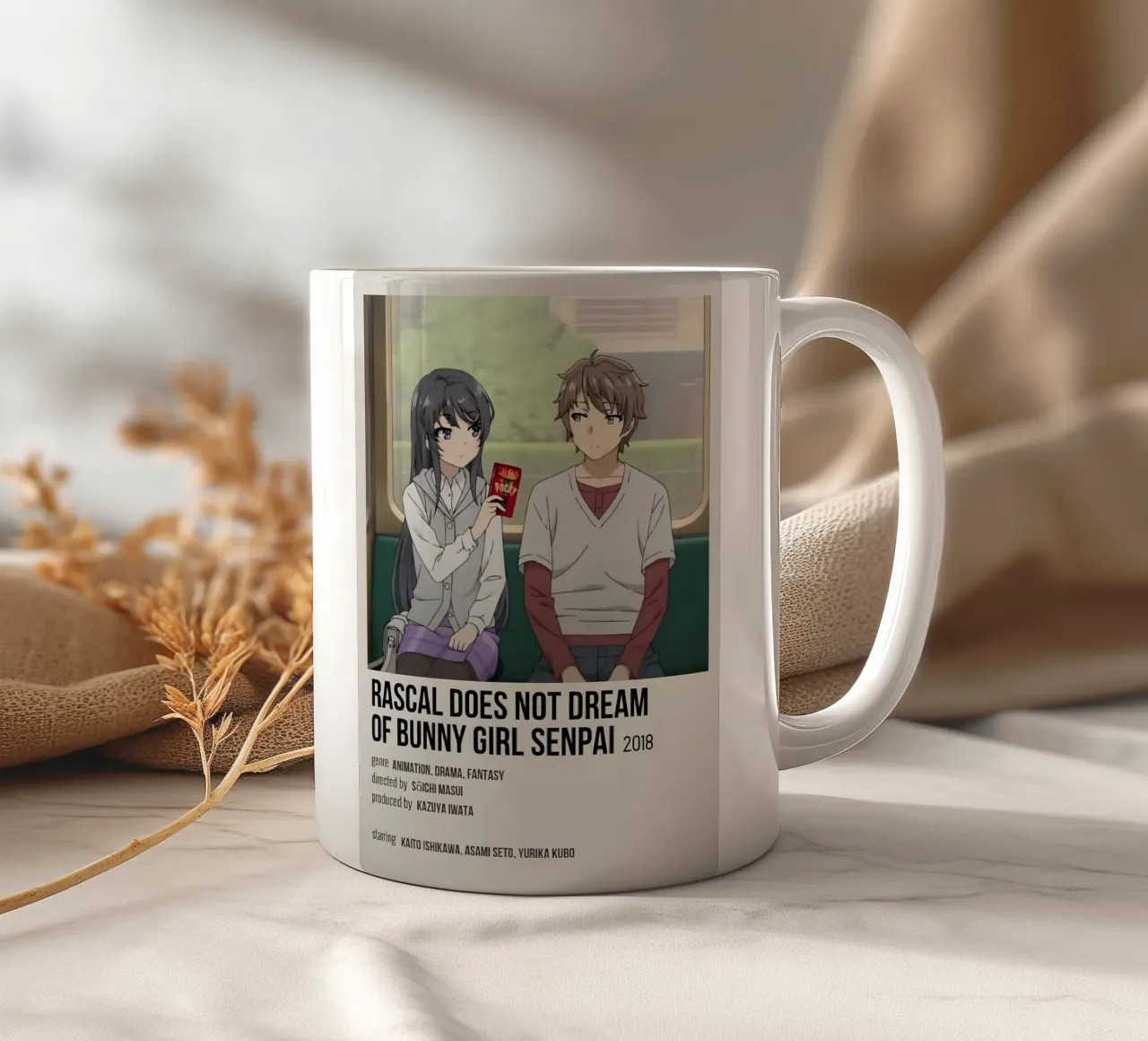 RASCAL DOES NOT DREAM OF BUNNY GIRL SENPAI 2018 tazza in ceramica da Totoya