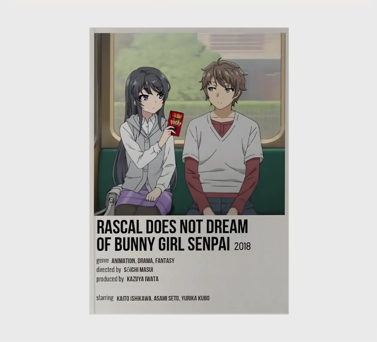 RASCAL DOES NOT DREAM OF BUNNY GIRL SENPAI 2018 diario da Totoya