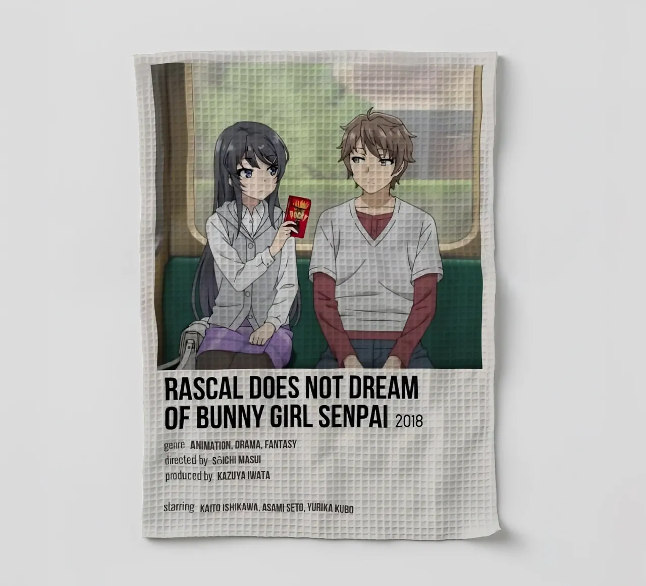 RASCAL DOES NOT DREAM OF BUNNY GIRL SENPAI 2018 canovaccio da cucina da Totoya