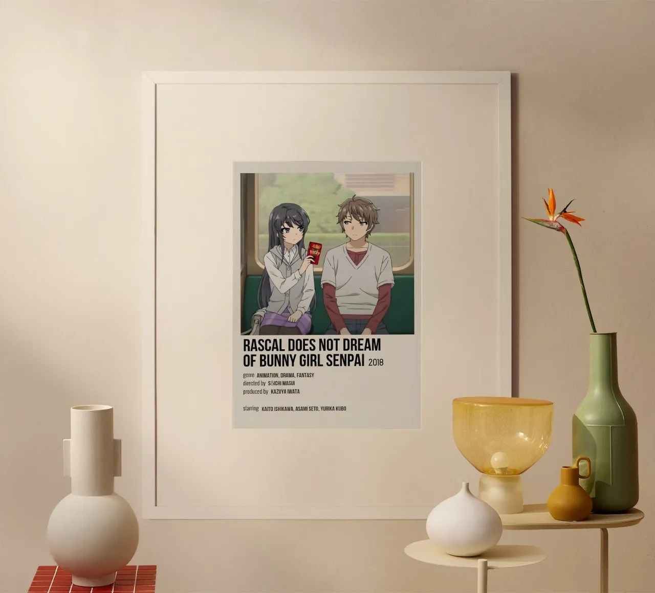RASCAL DOES NOT DREAM OF BUNNY GIRL SENPAI 2018 carta hahnemühle da Totoya