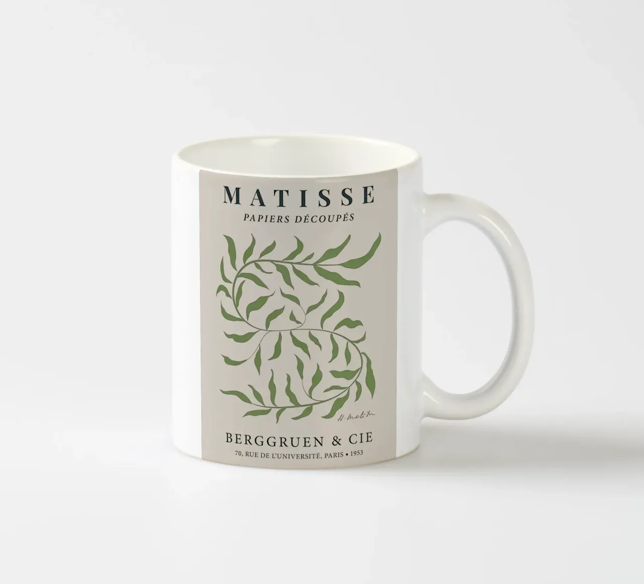 Matisse Papiers Decoupes Berggruen & Cie 1953 No.1 tazza in ceramica da Kunzeworld