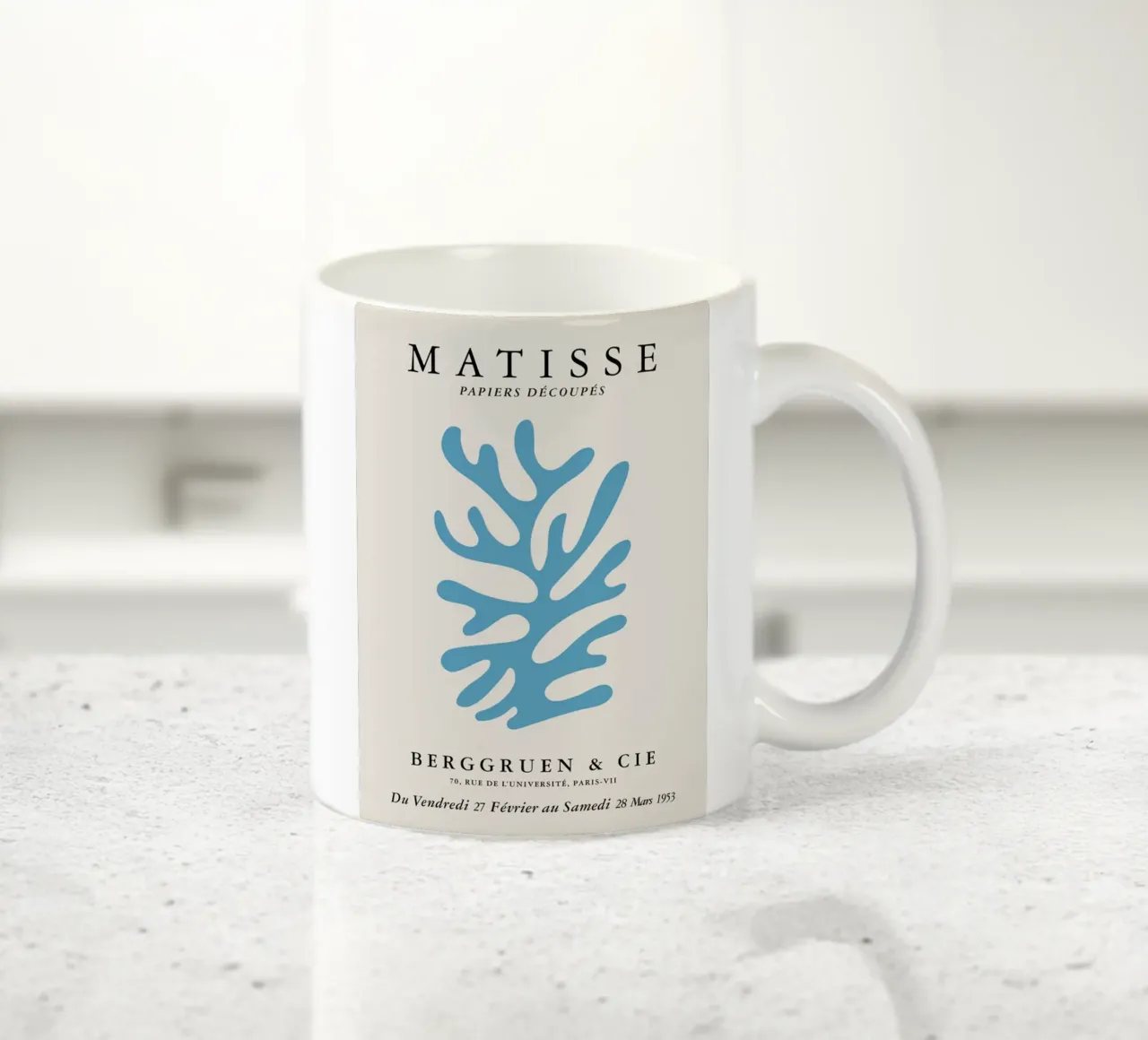 Matisse Papiers Decoupes Berggruen & Cie 1953 No.2 tazza in ceramica da Kunzeworld