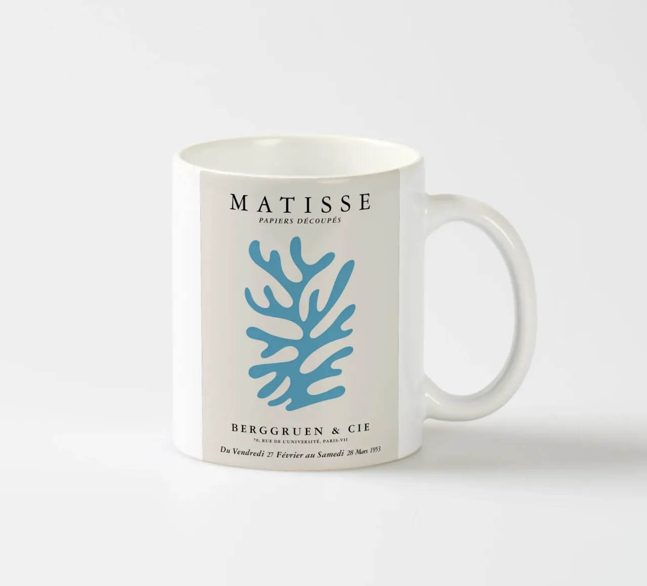 Matisse Papiers Decoupes Berggruen & Cie 1953 No.2 tazza in ceramica da Kunzeworld
