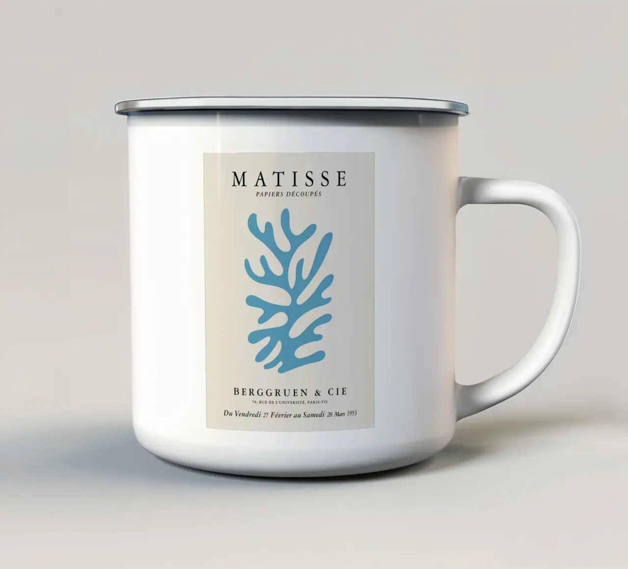 Matisse Papiers Decoupes Berggruen & Cie 1953 No.2 tazza in smalto da Kunzeworld