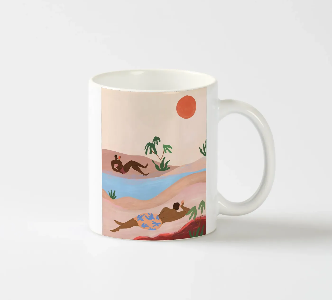 Beach Please ceramic mug by Arty Guava