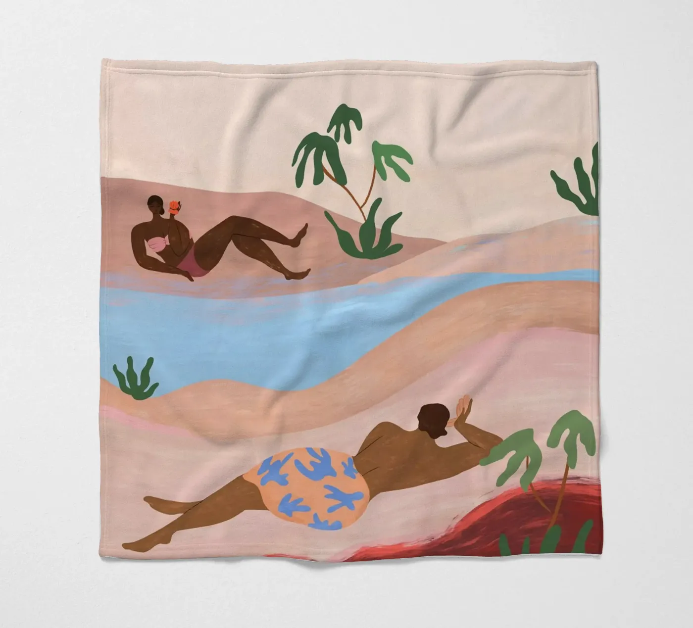 Beach Please fleecedeken van Arty Guava