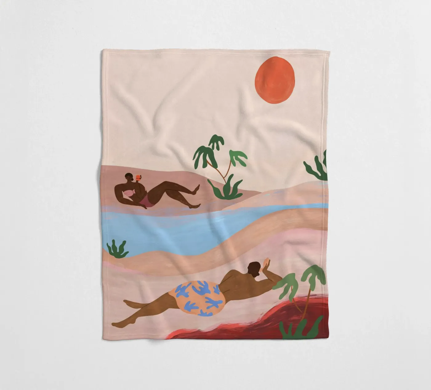 Beach Please fleecedeken van Arty Guava