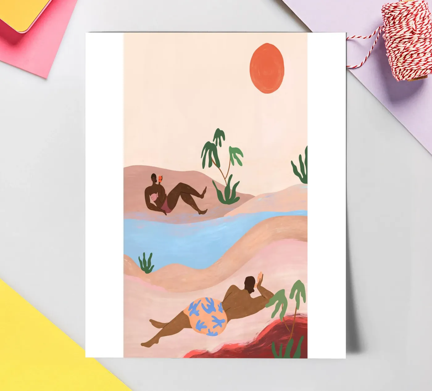 Beach Please sticker sheet by Arty Guava