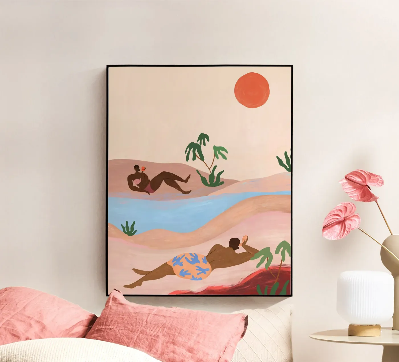 Beach Please Acryl-Glas von Arty Guava