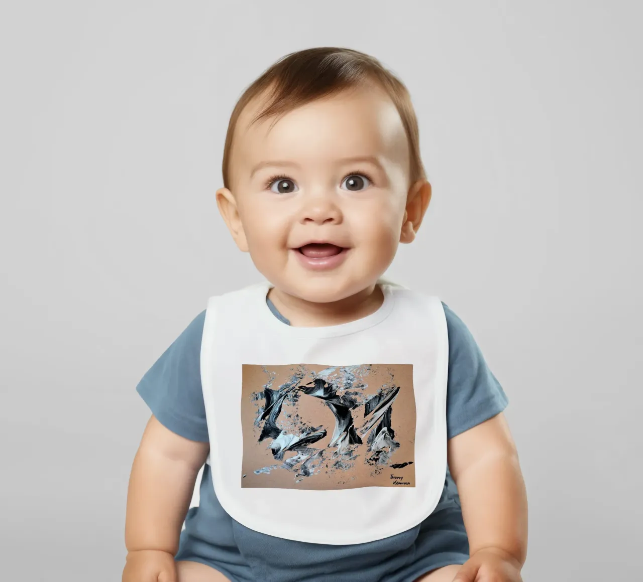 MESSAGE FROM THE HEART 28 bavaglino da Thierry Vobmann Abstract painting