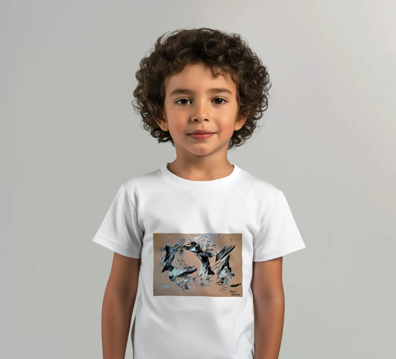 MESSAGE FROM THE HEART 28 t-shirt bambini da Thierry Vobmann Abstract painting