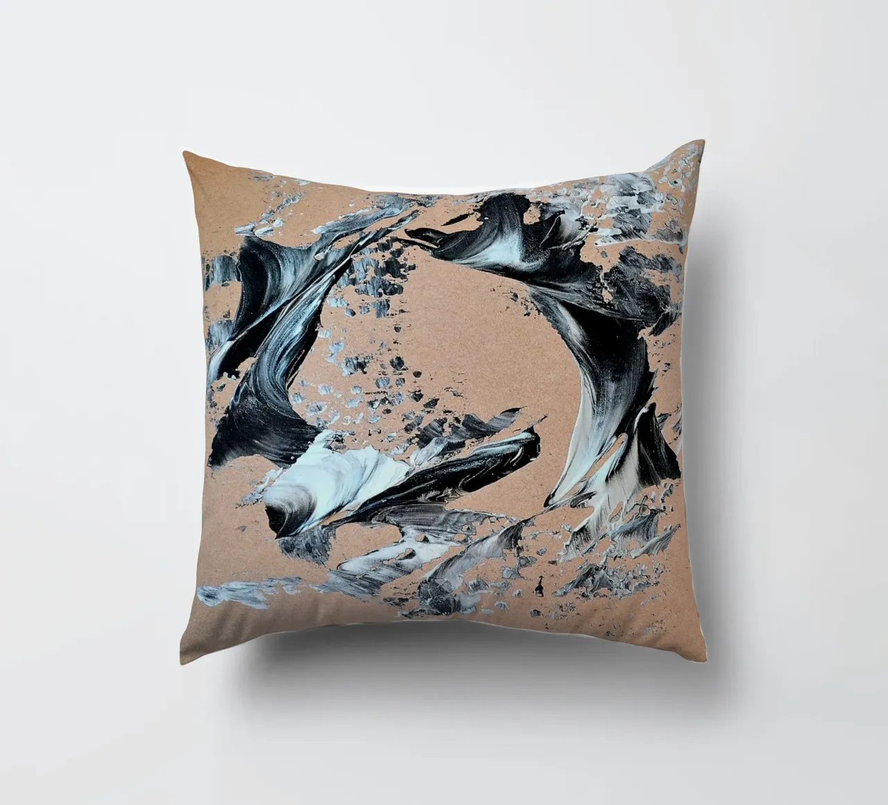 MESSAGE FROM THE HEART 28 cuscino da Thierry Vobmann Abstract painting