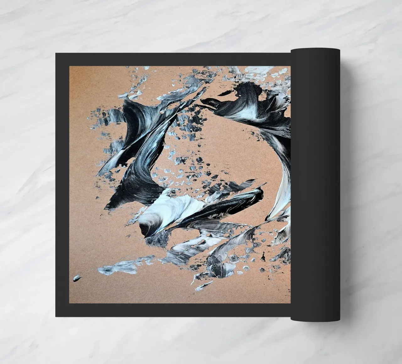 MESSAGE FROM THE HEART 28 zerbino da Thierry Vobmann Abstract painting