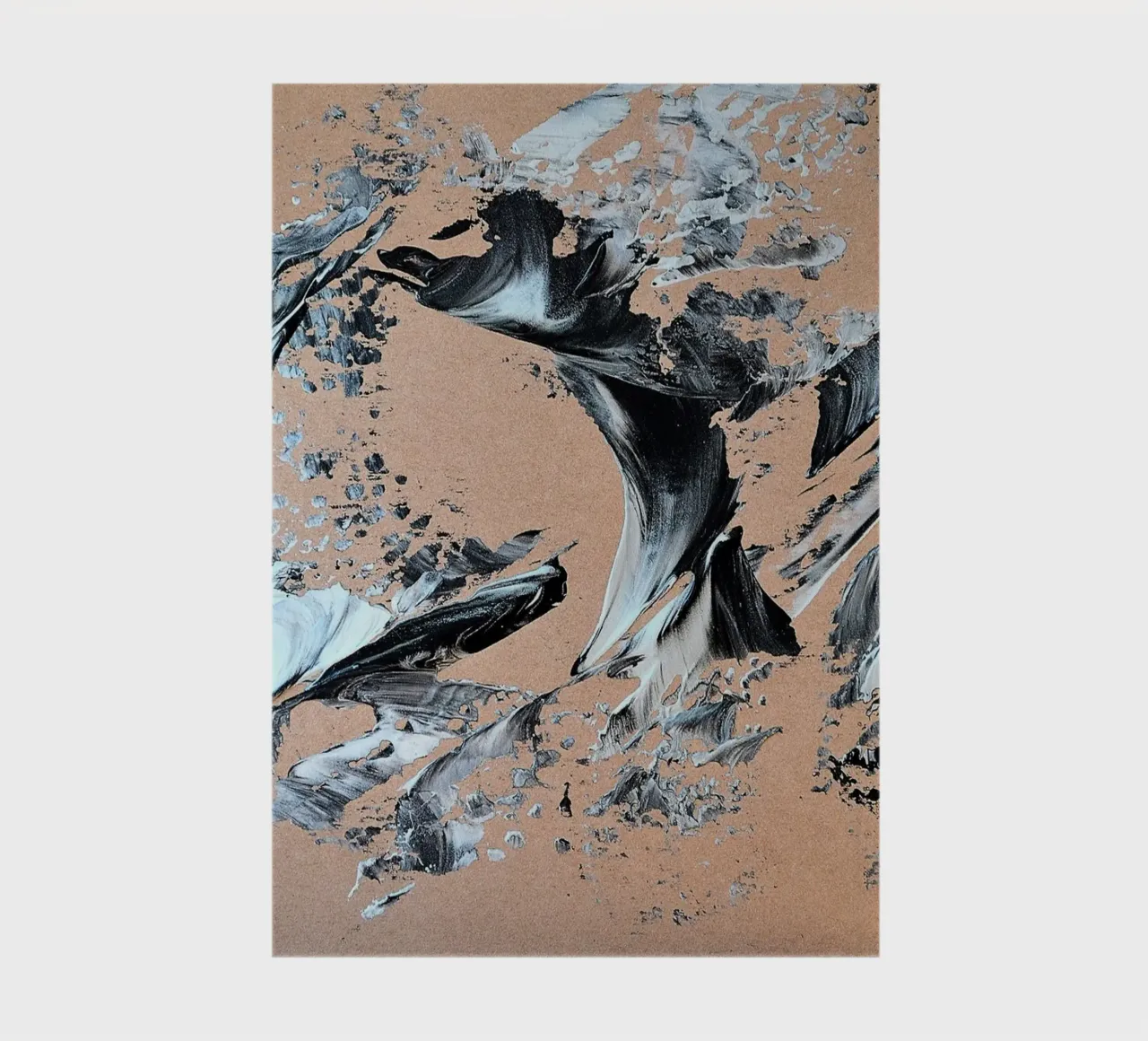 MESSAGE FROM THE HEART 28 notebook by Thierry Vobmann Abstract painting