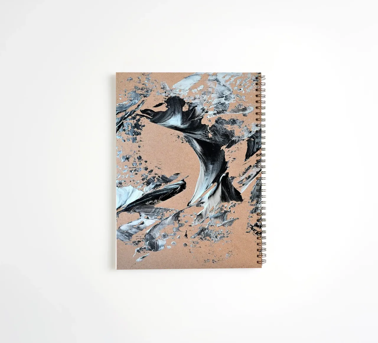 MESSAGE FROM THE HEART 28 spiral notebook by Thierry Vobmann Abstract painting