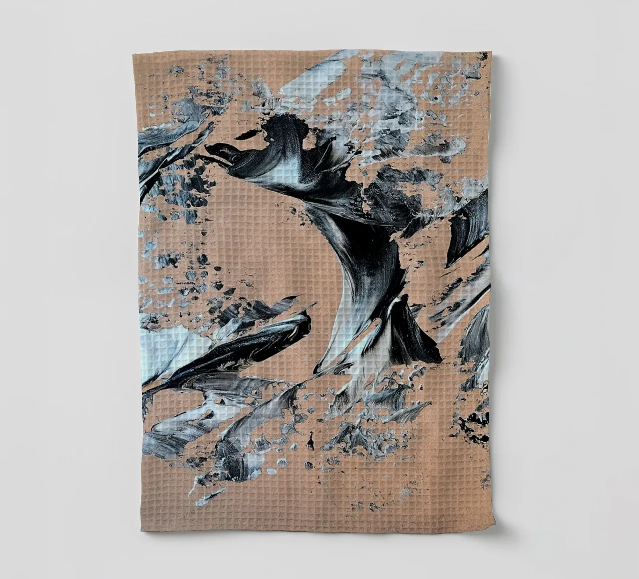 MESSAGE FROM THE HEART 28 paño de cocina de Thierry Vobmann Abstract painting