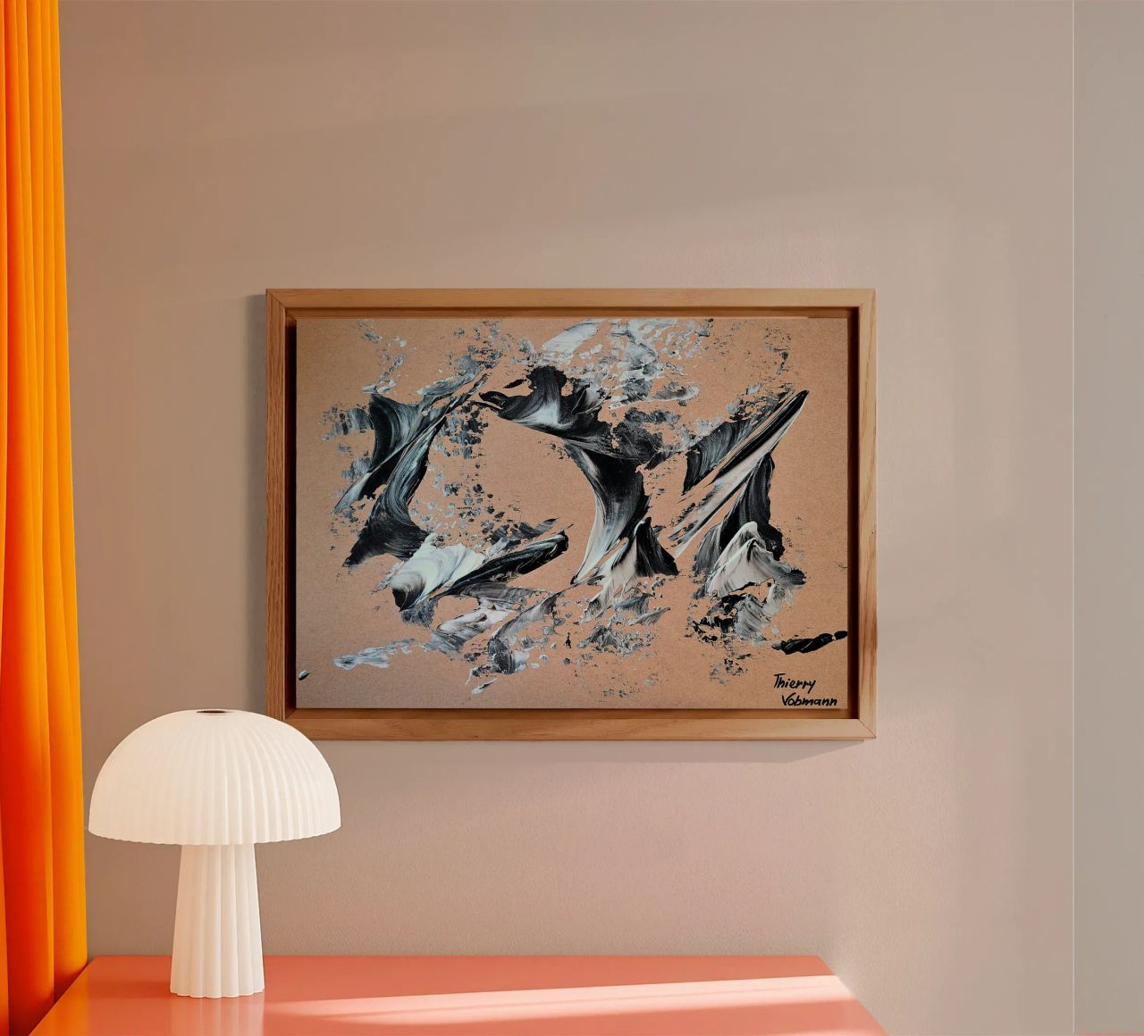 MESSAGE FROM THE HEART 28 alluminio dibond da Thierry Vobmann Abstract painting